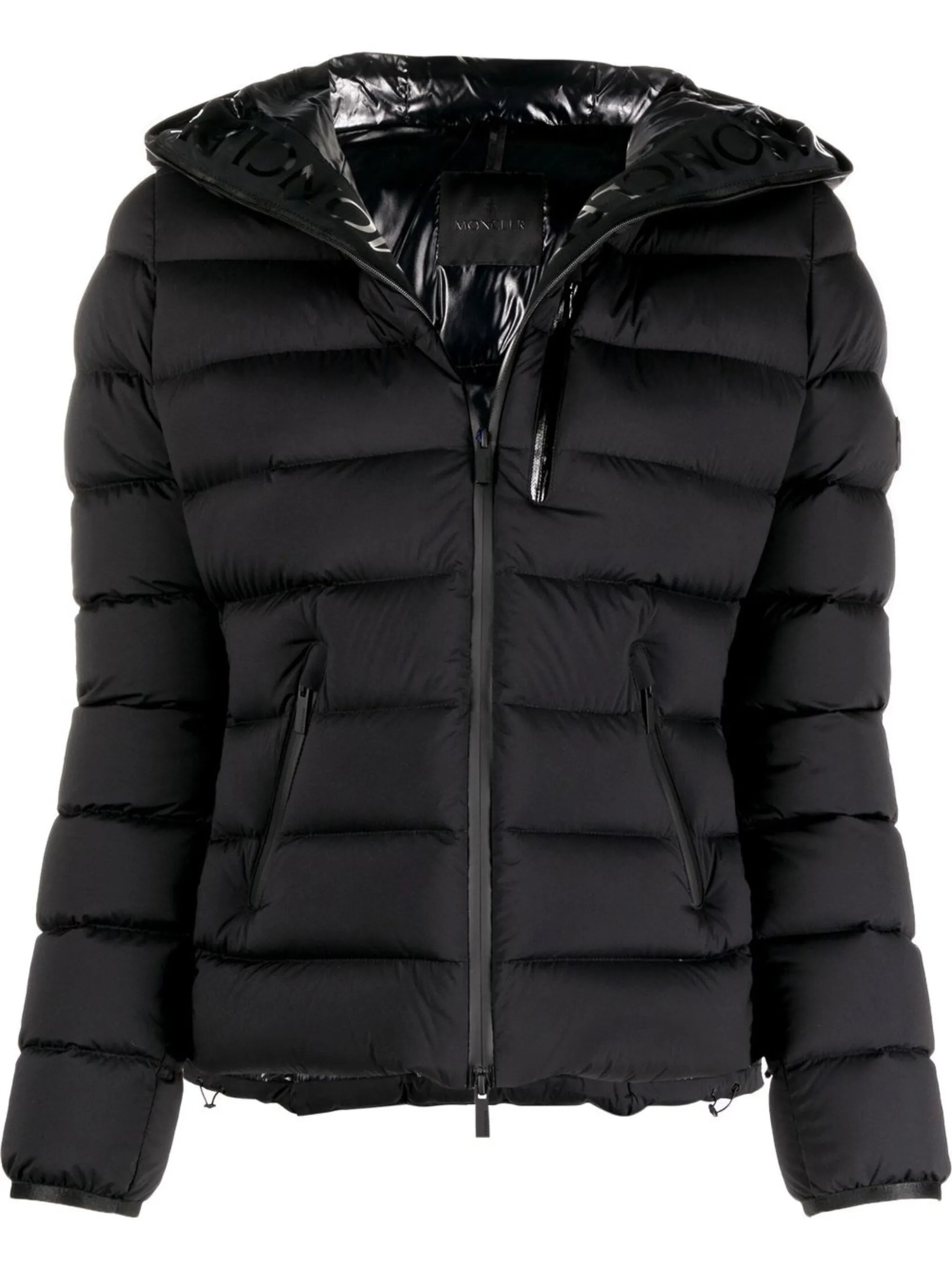 logo-patch padded jacket