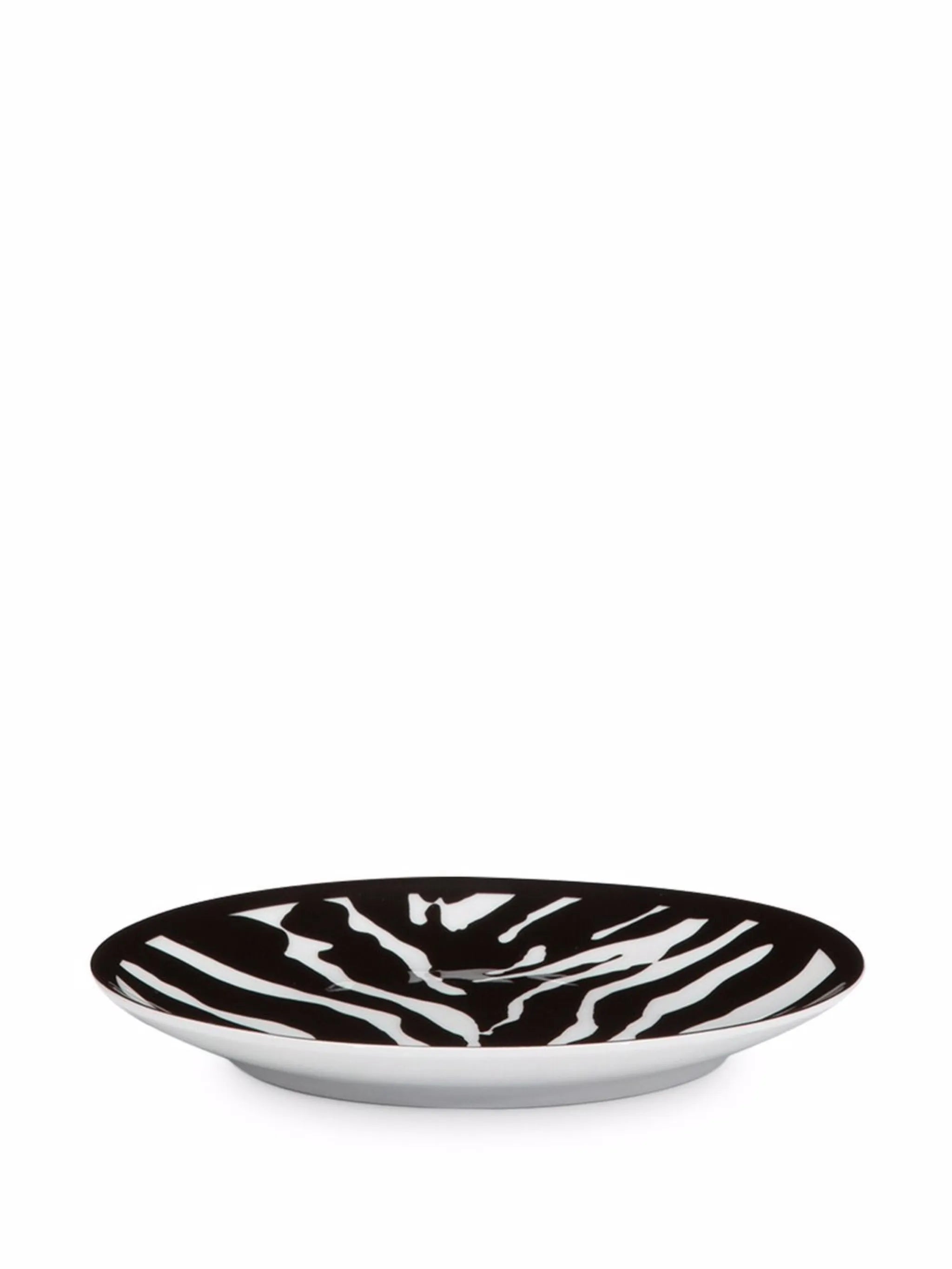 zebra-print porcelain bread plates (set of 2)
