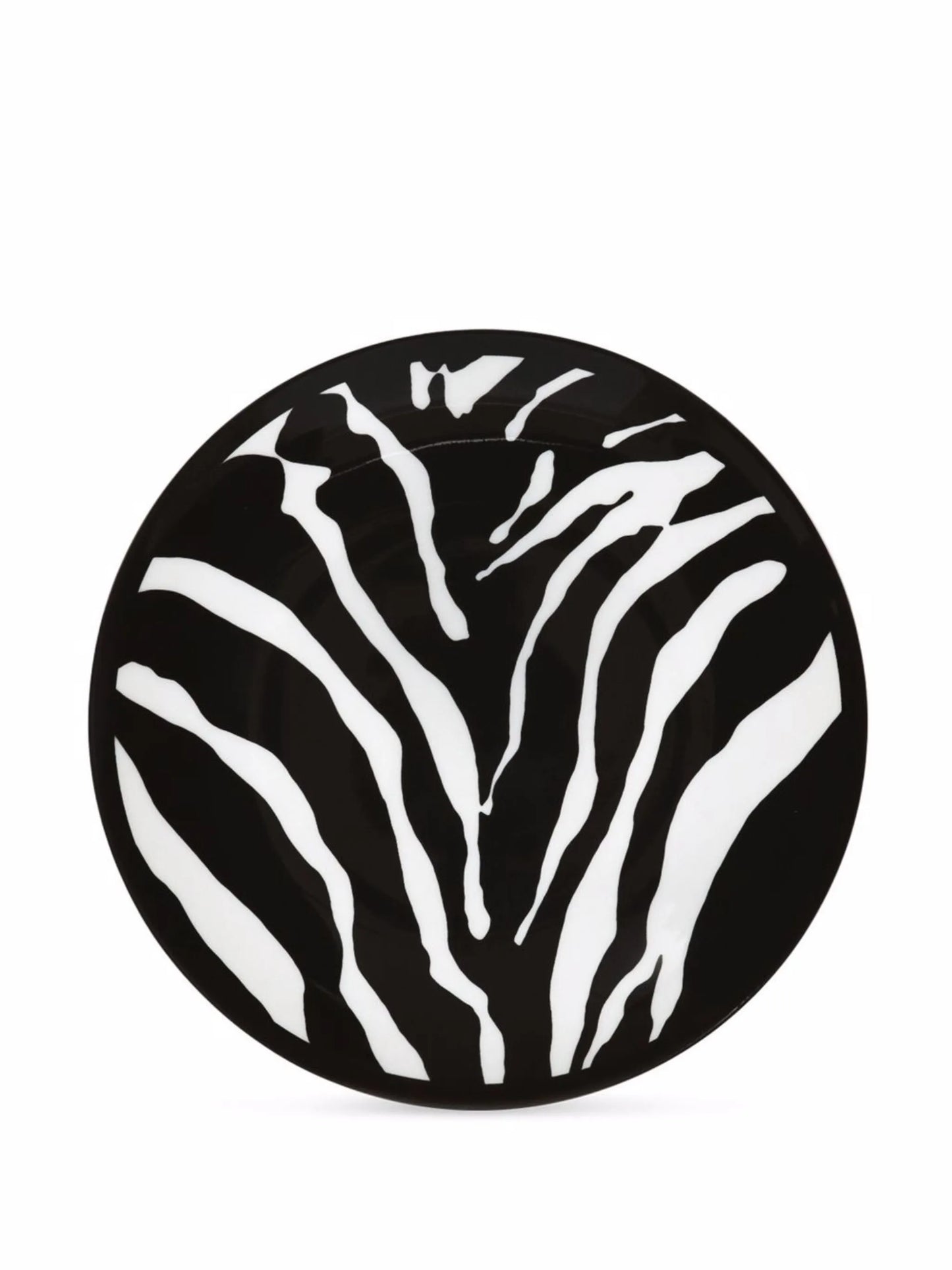 zebra-print porcelain bread plates (set of 2)