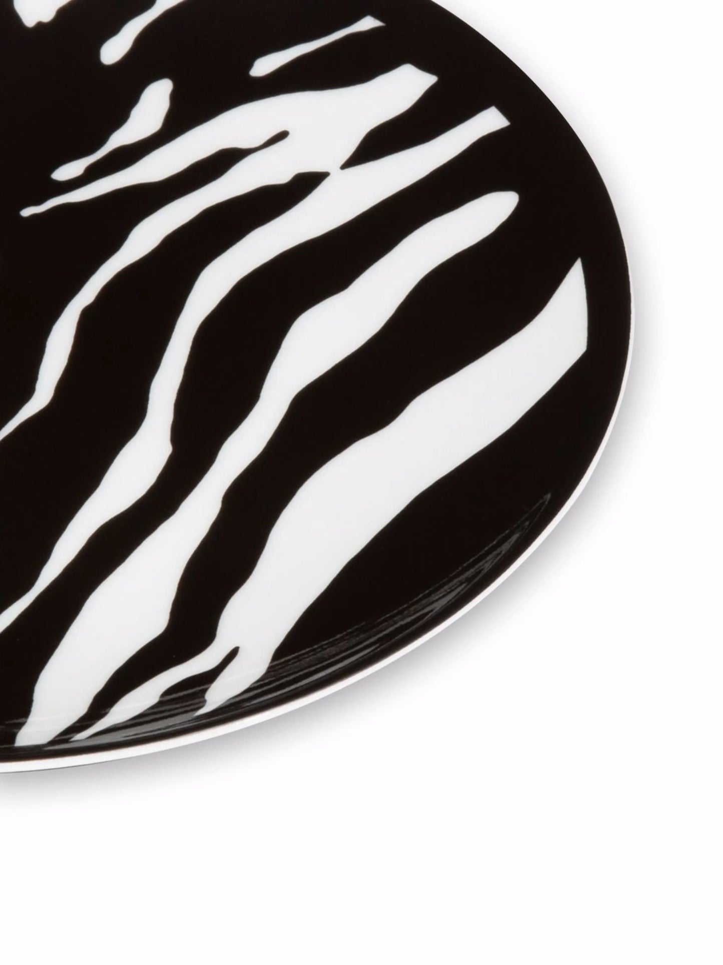 zebra-print porcelain bread plates (set of 2)