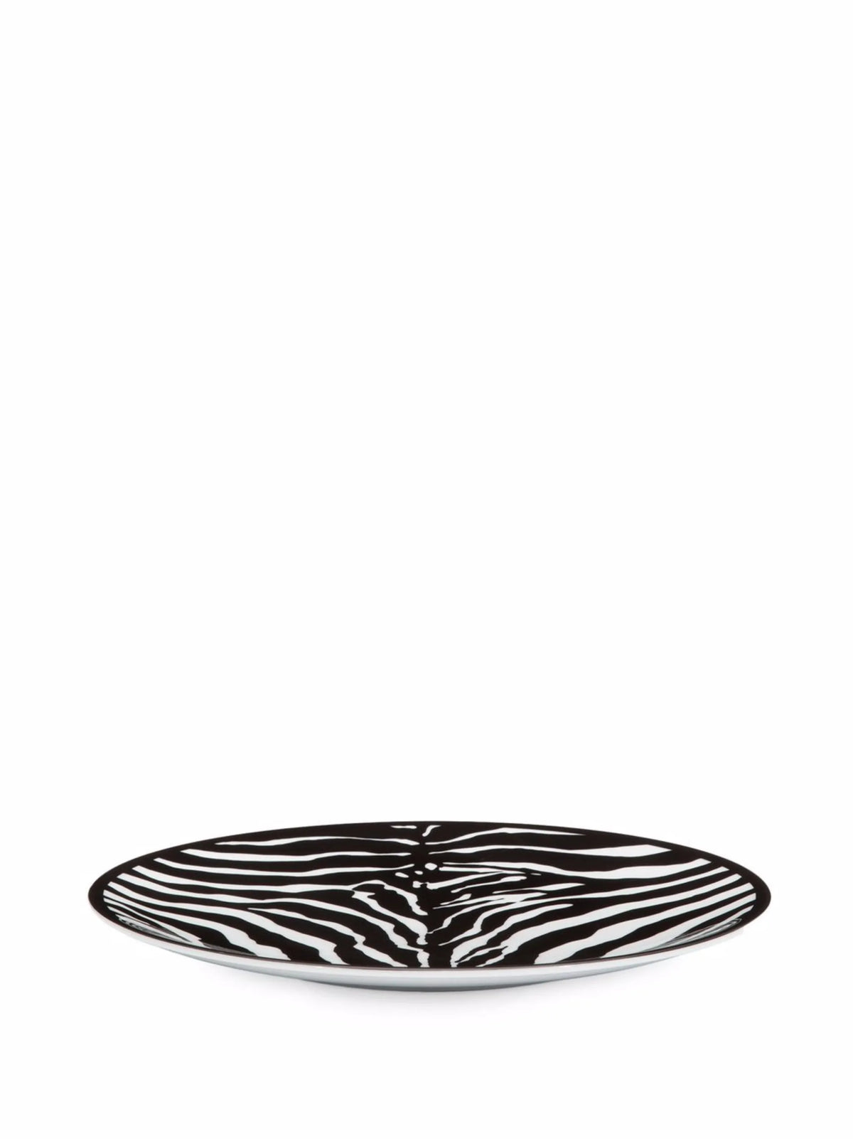 zebra-print porcelain charger plate (31cm)
