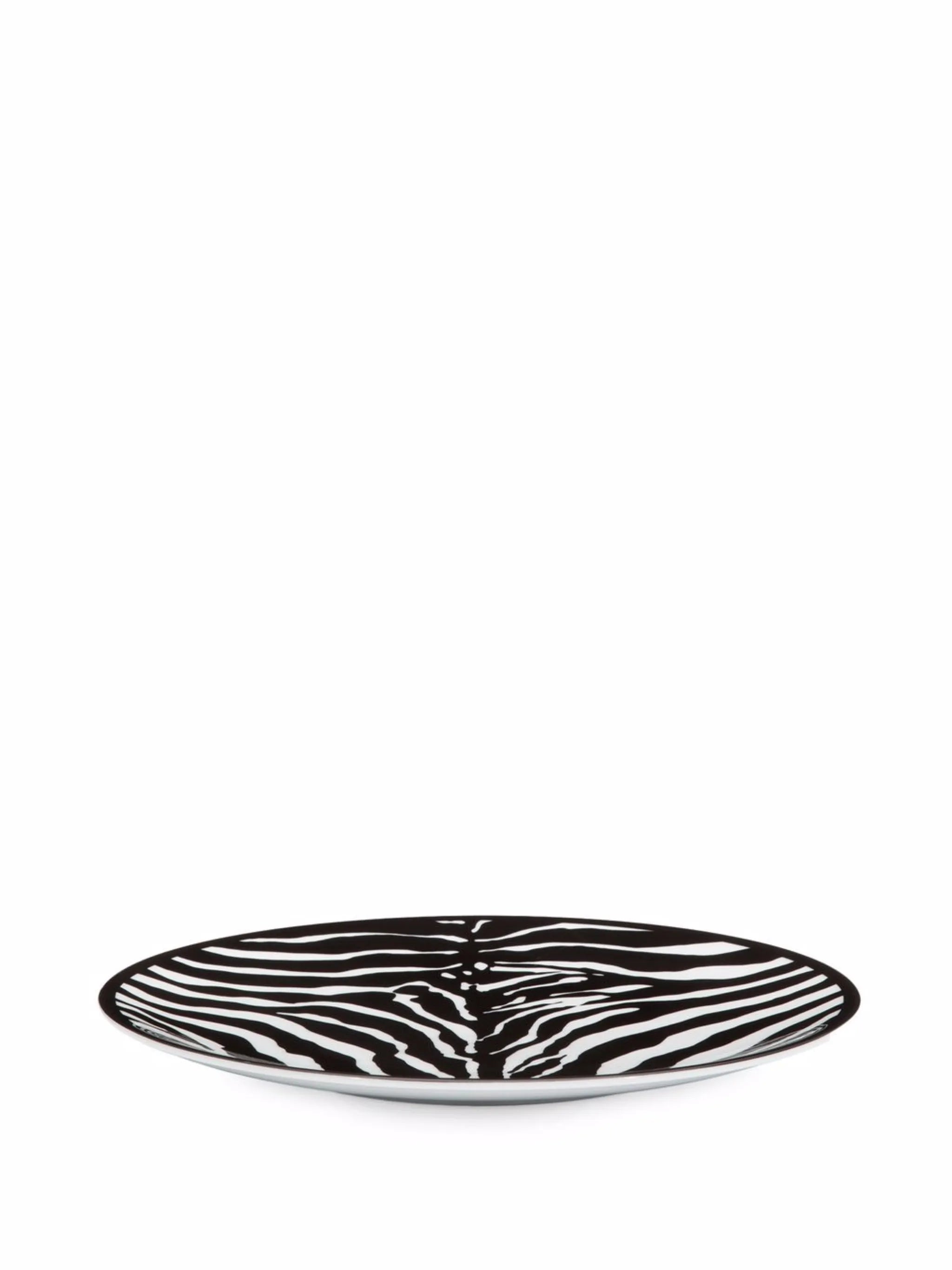 zebra-print porcelain charger plate (31cm)