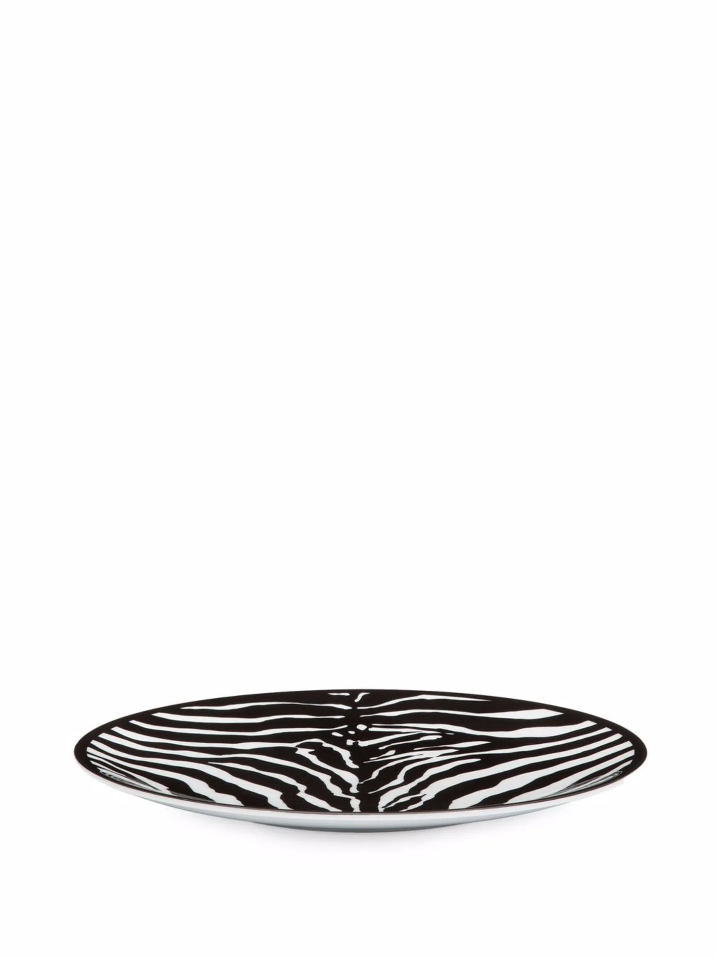 zebra-print porcelain charger plate (31cm)