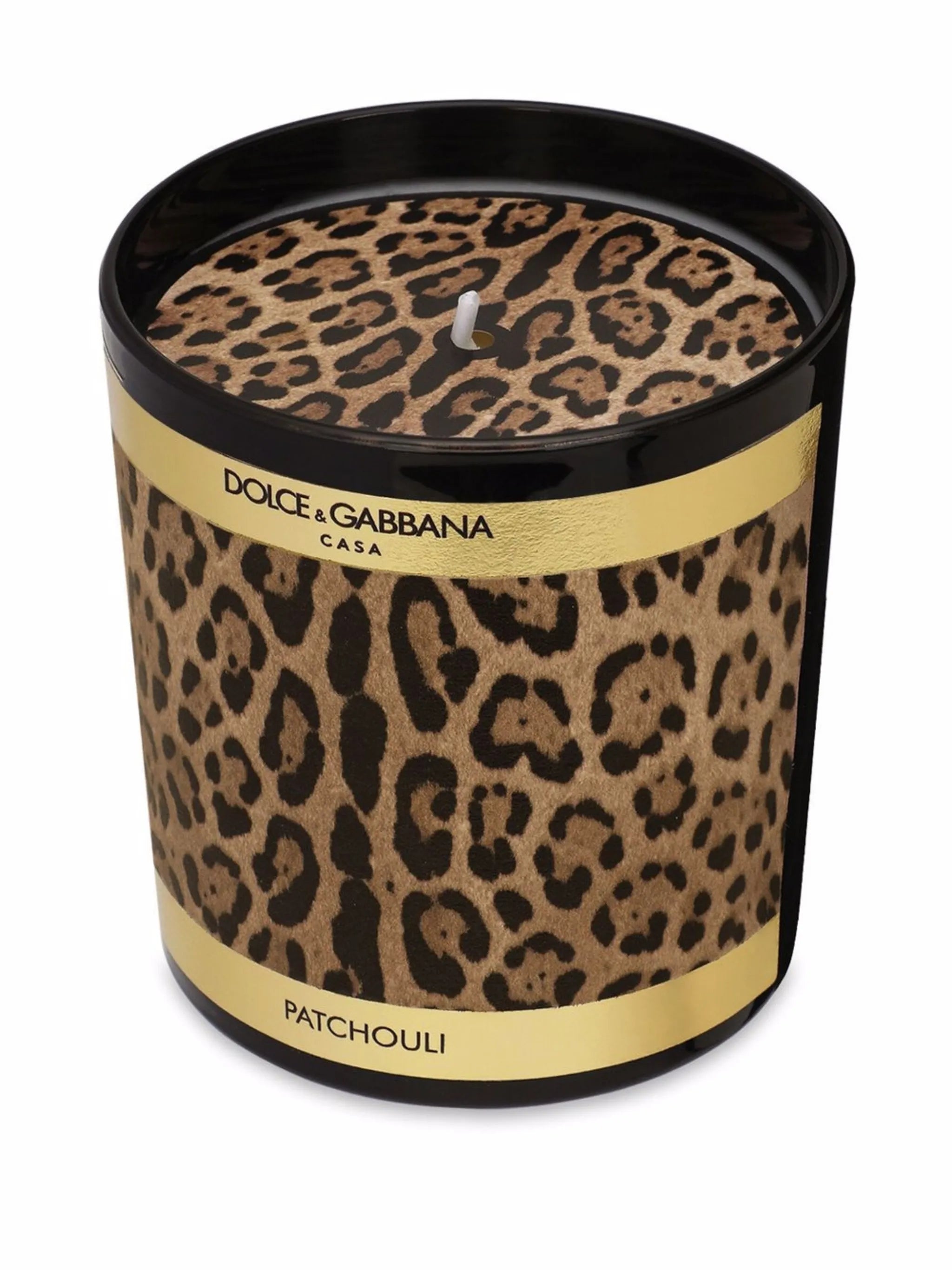 leopard-print scented candle (250g)