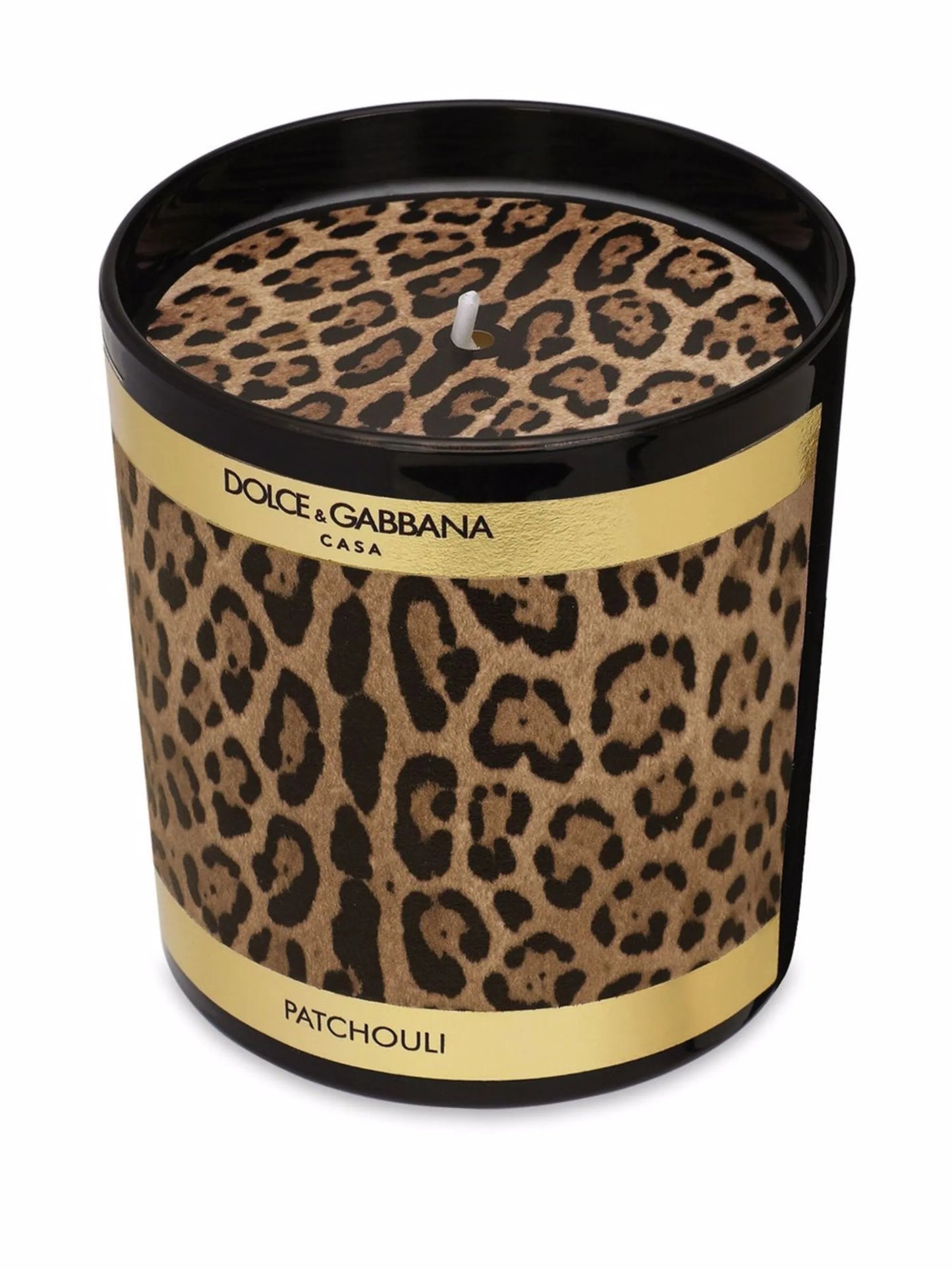 leopard-print scented candle (250g)