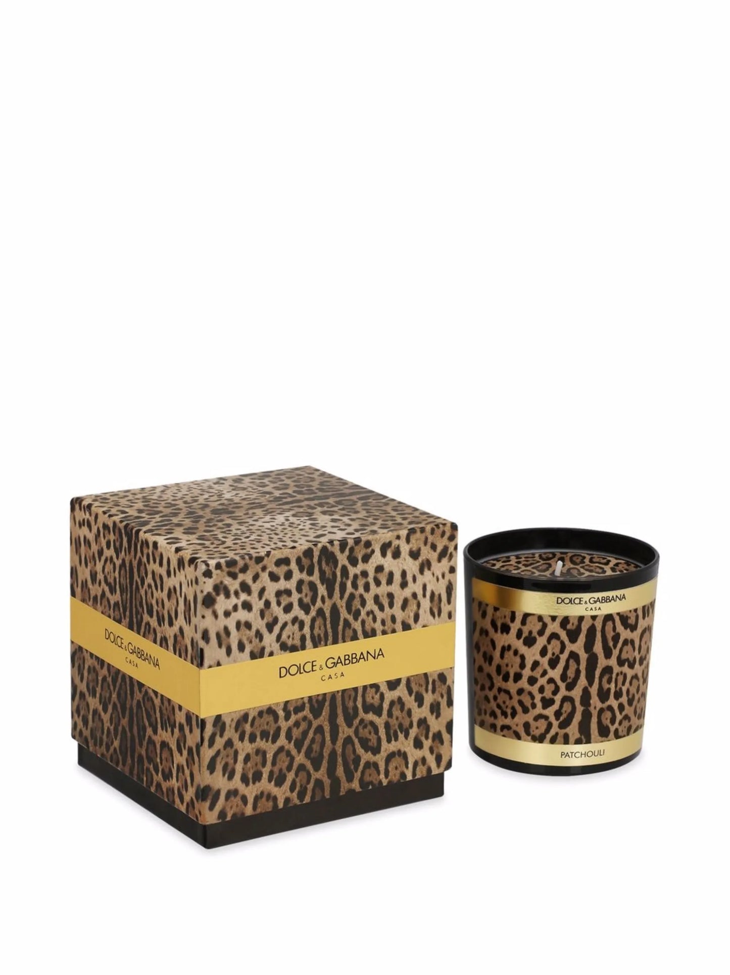 leopard-print scented candle (250g)