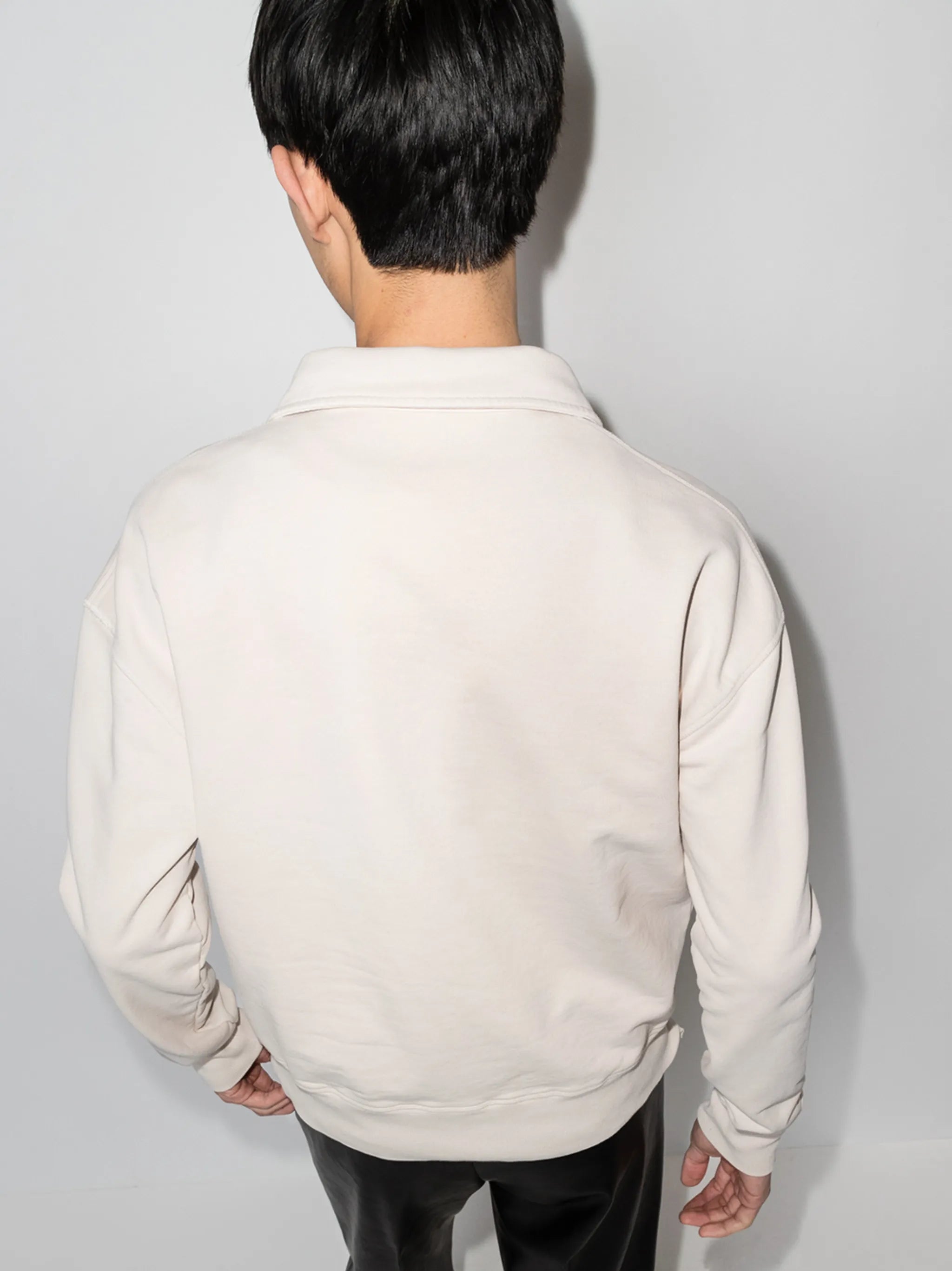 half-zip organic cotton sweatshirt