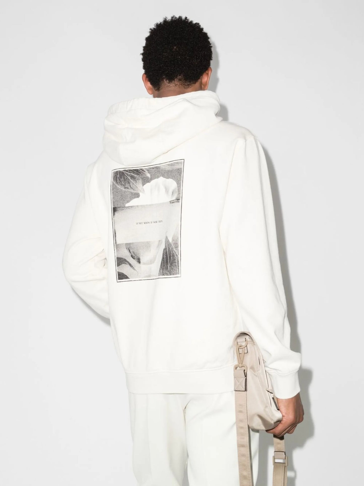 logo-print drawstring hoodie