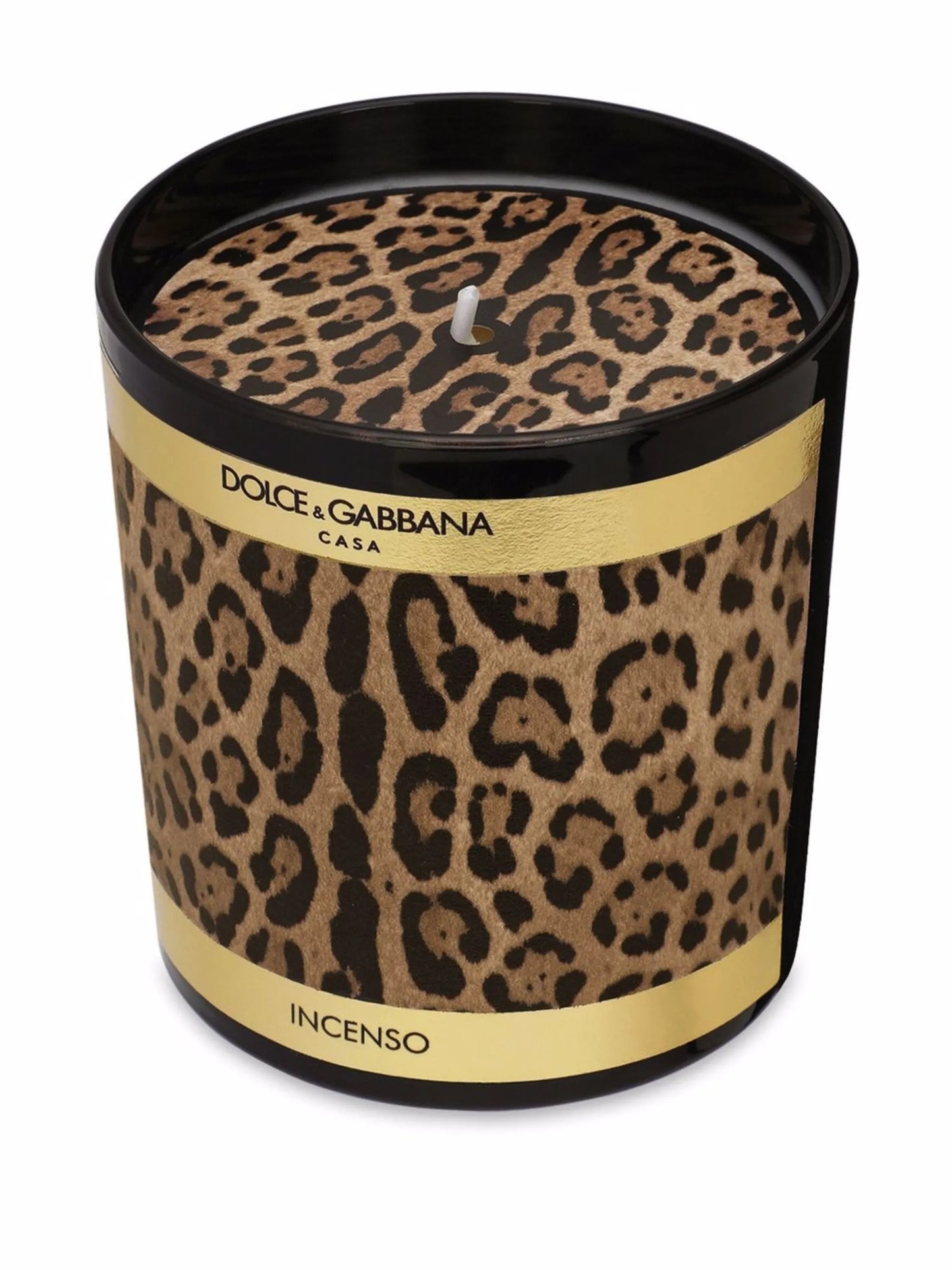 leopard-print scented candle (250g)