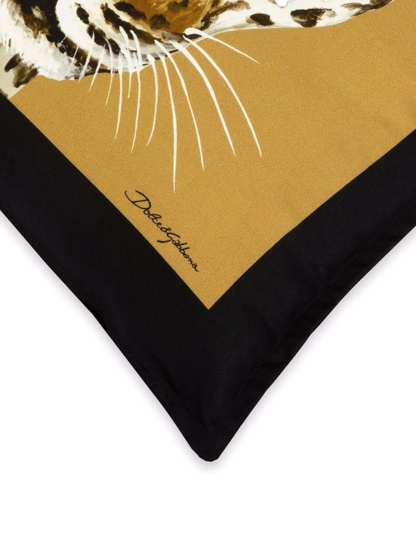 small Leopardo-print canvas cushion