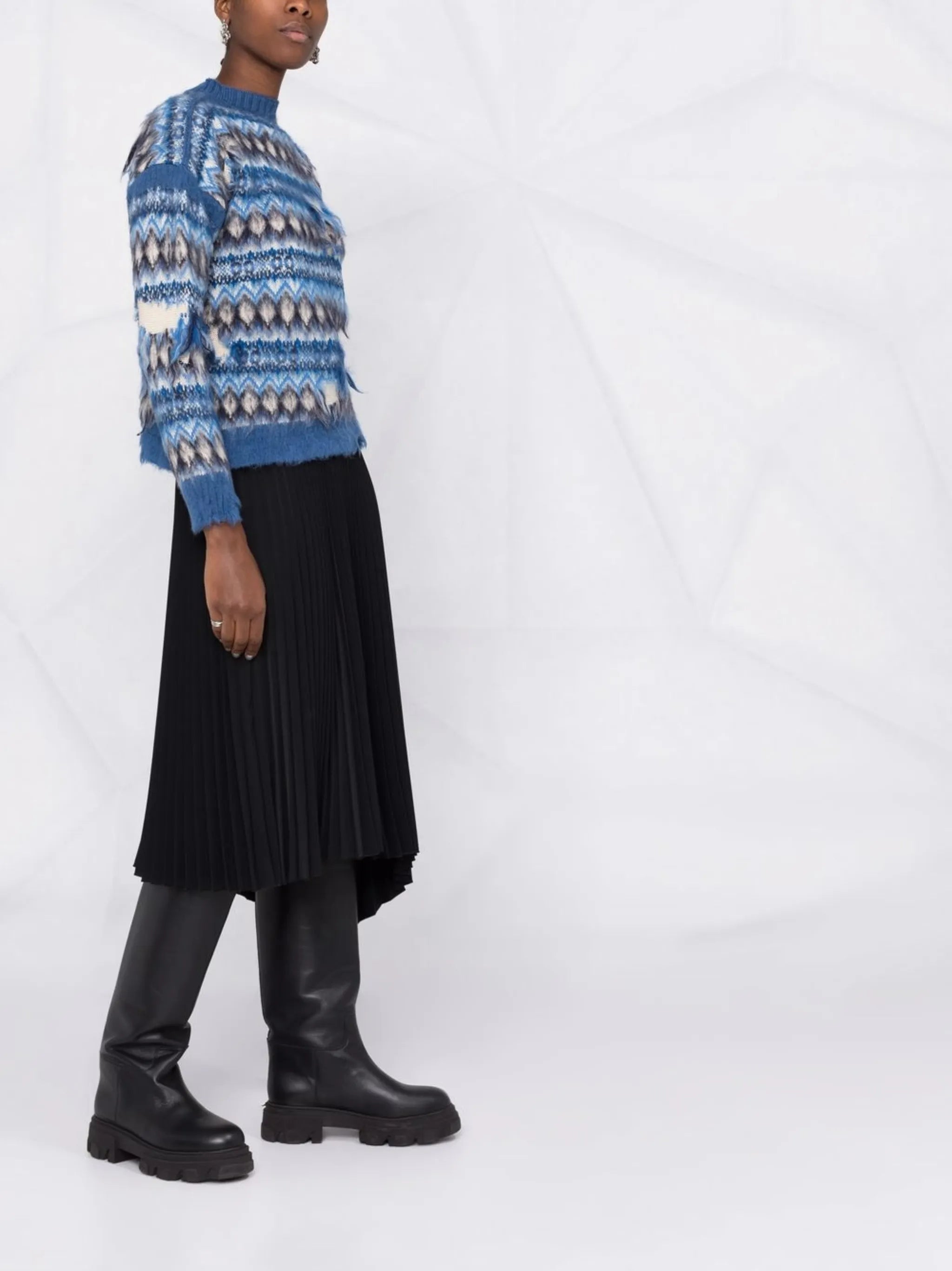 Fair Isle distressed jumper