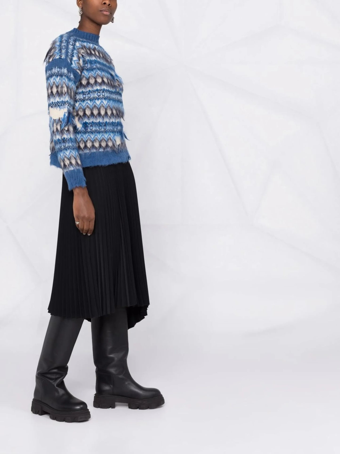 Fair Isle distressed jumper