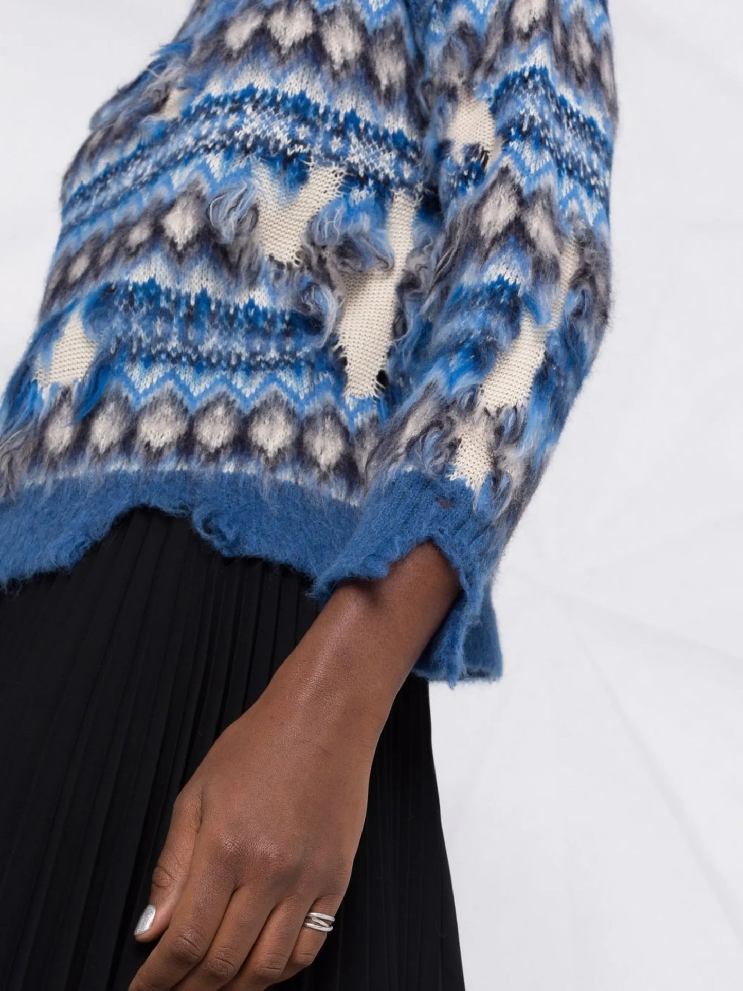 Fair Isle distressed jumper