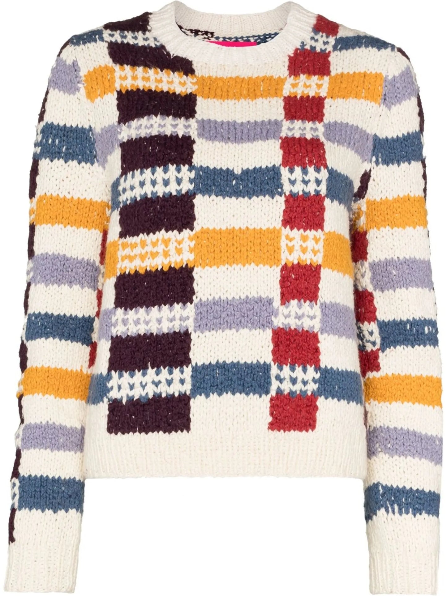 Vibrant Plaid organic cotton jumper