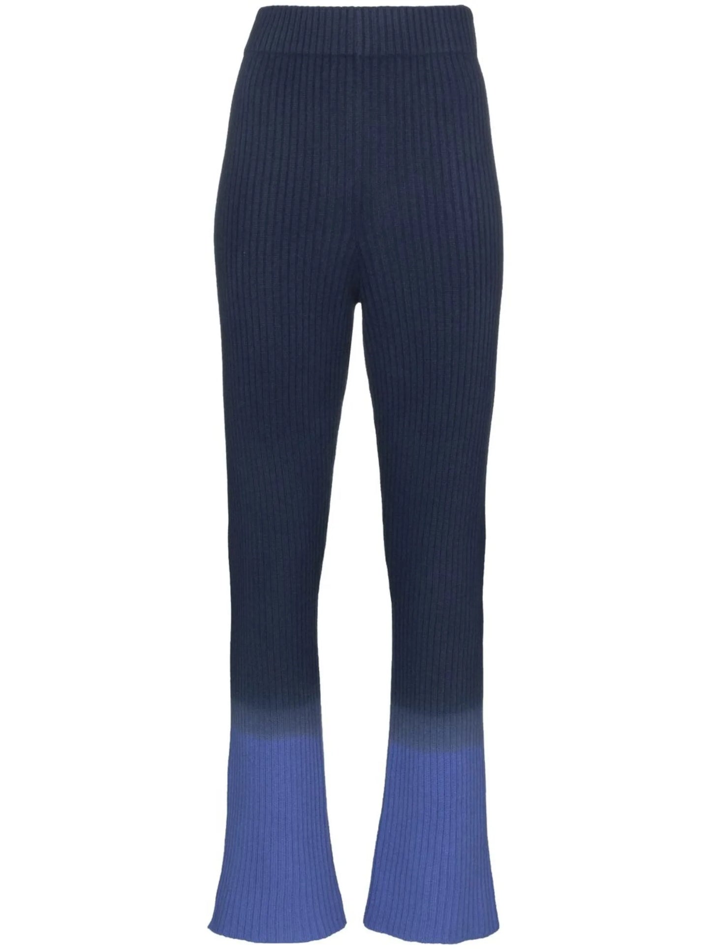ombré ribbed cashmere trousers