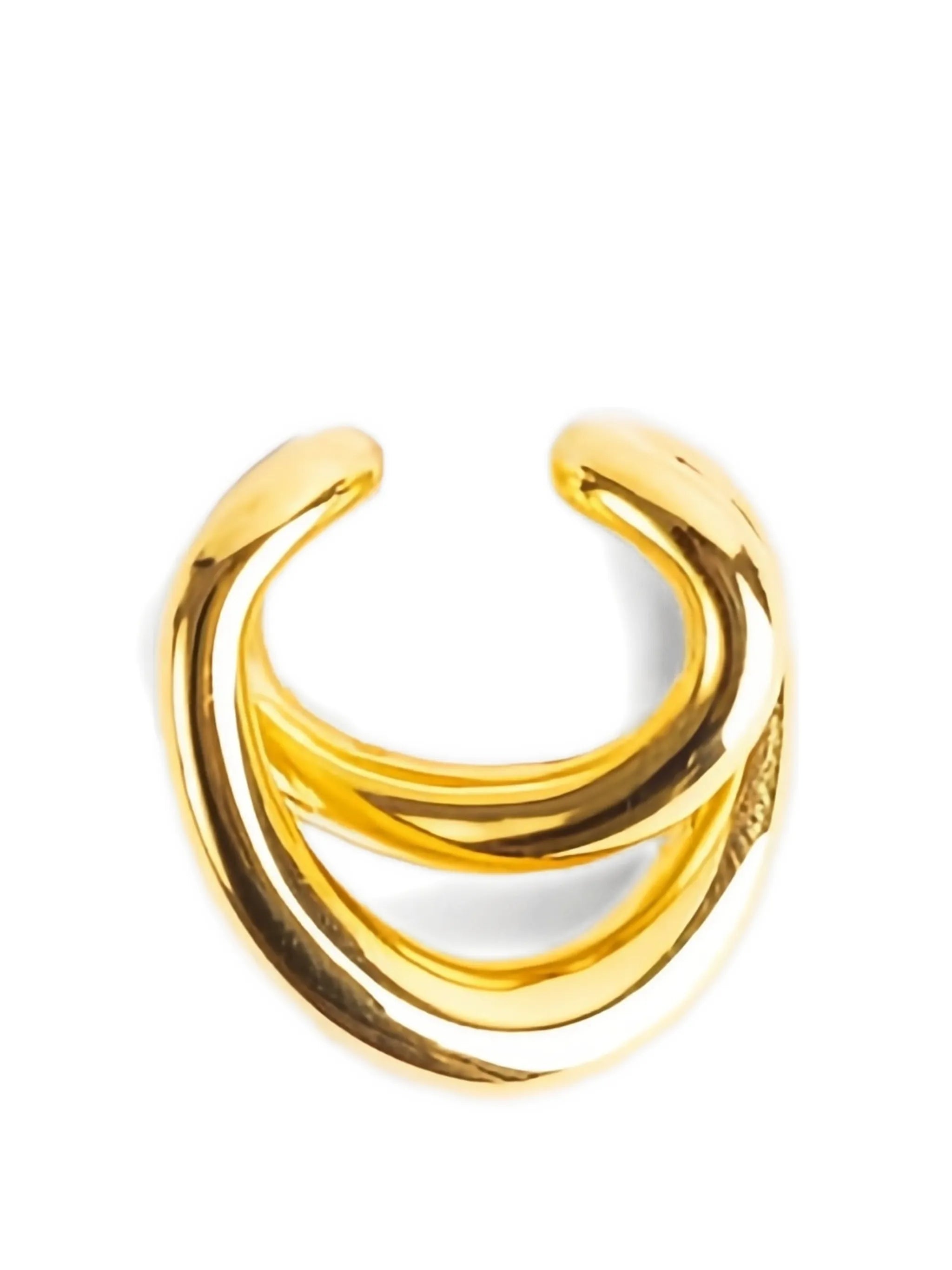 Initial cuff earring