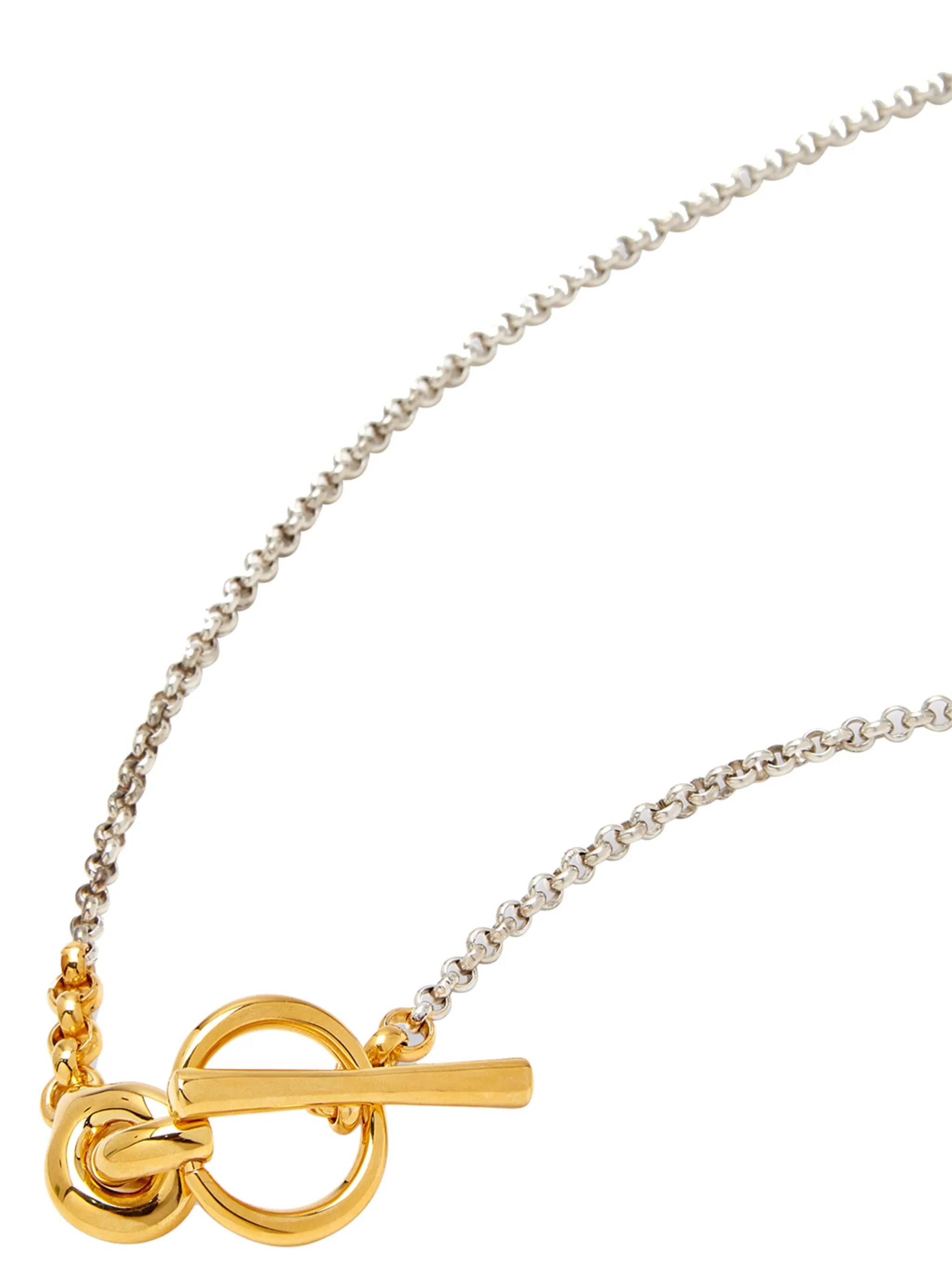 Halo chain-link necklace