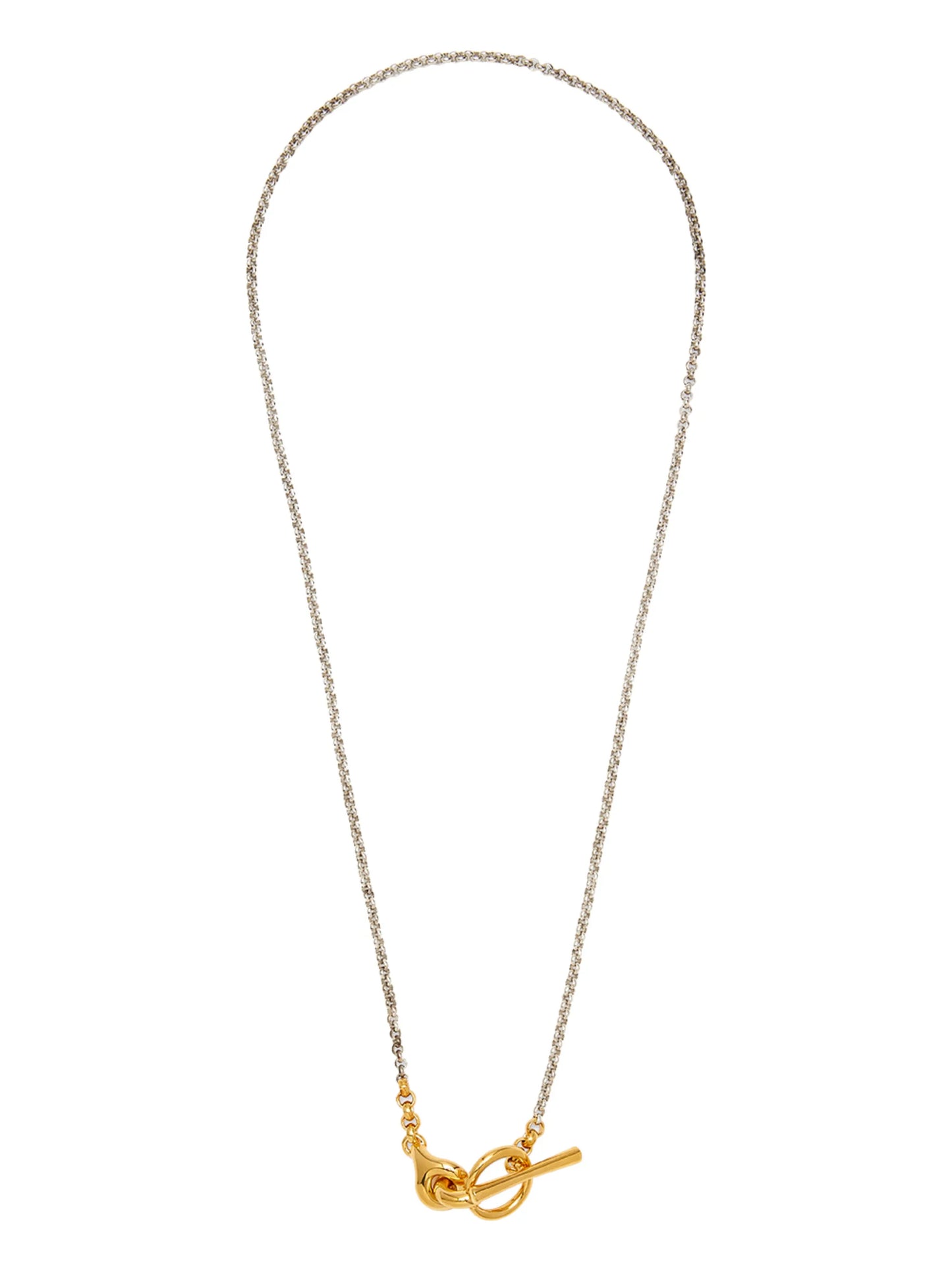 Halo chain-link necklace