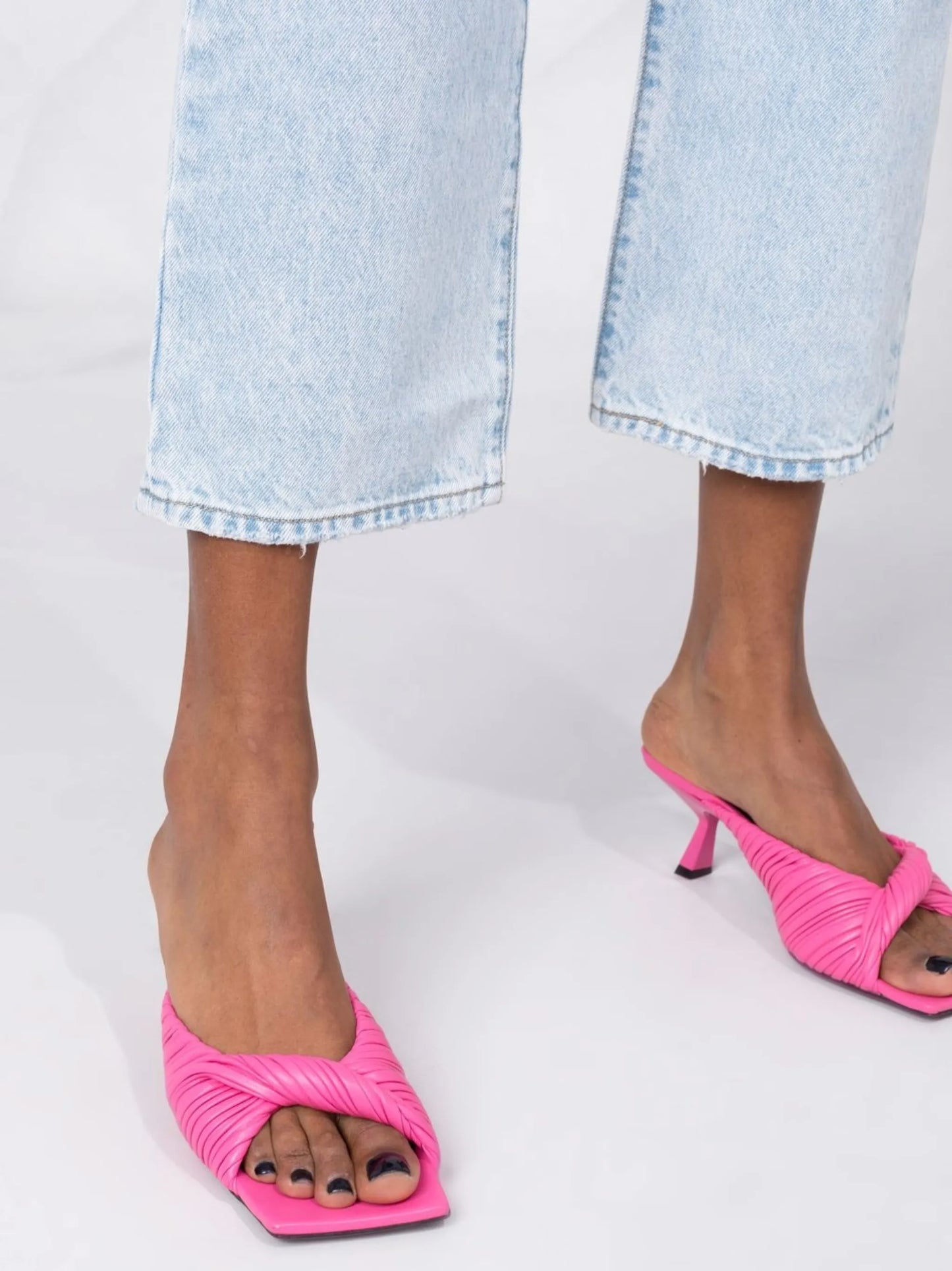 high waisted cropped jeans