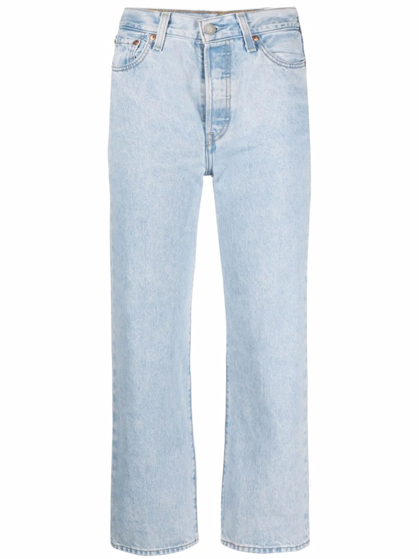 high waisted cropped jeans