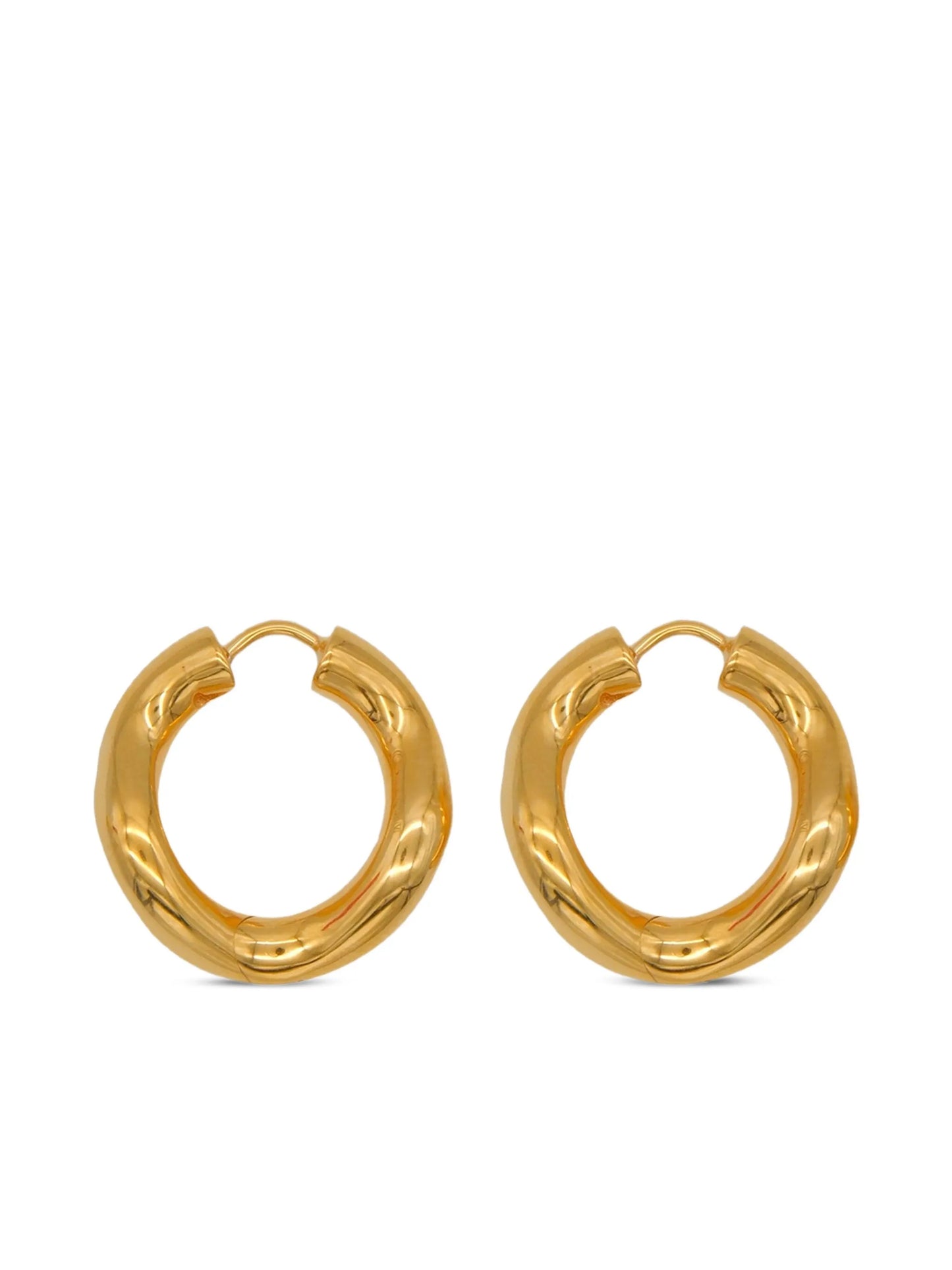 Wave hoop earrings