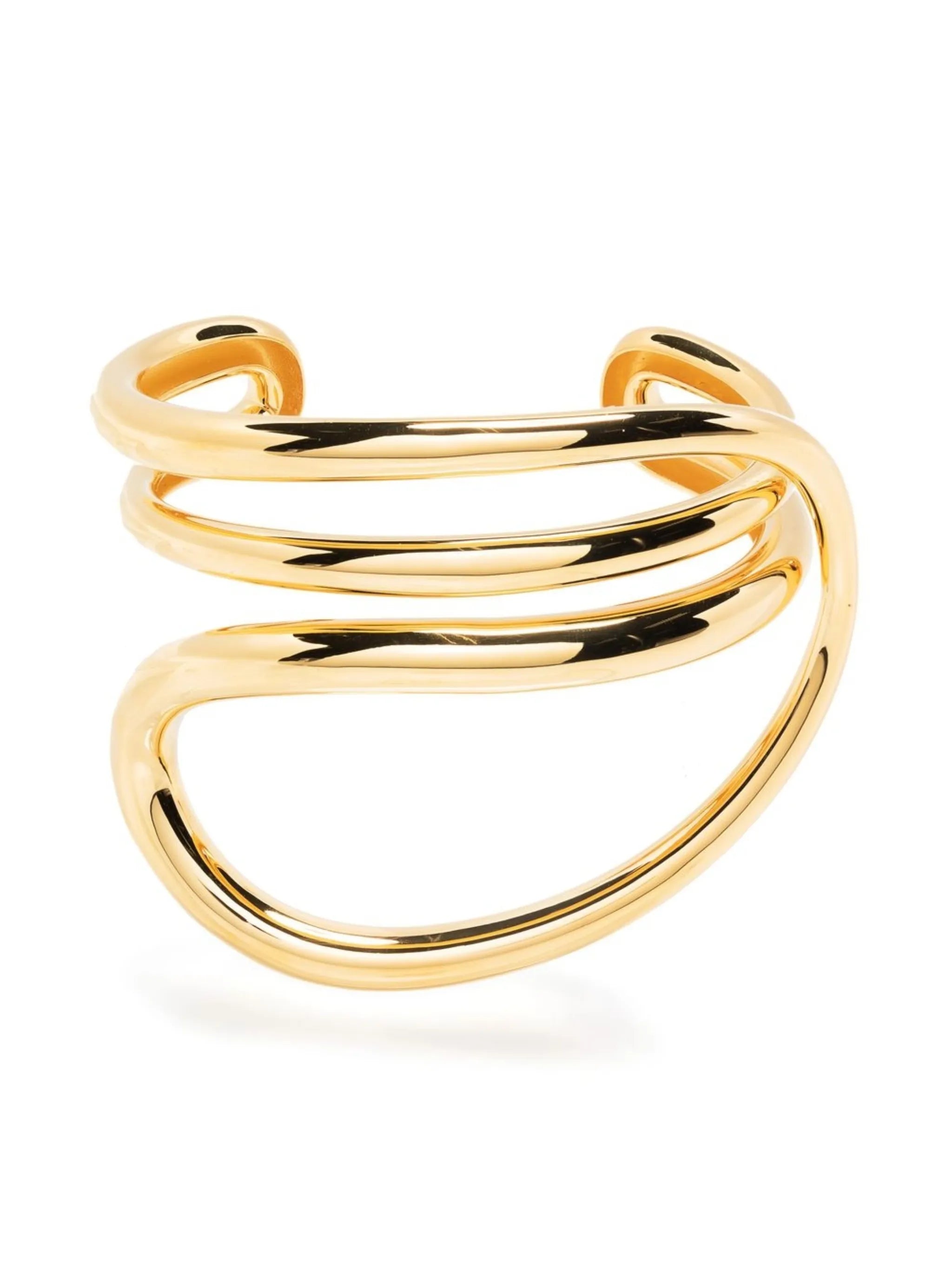 layered-design asymmetric bangle