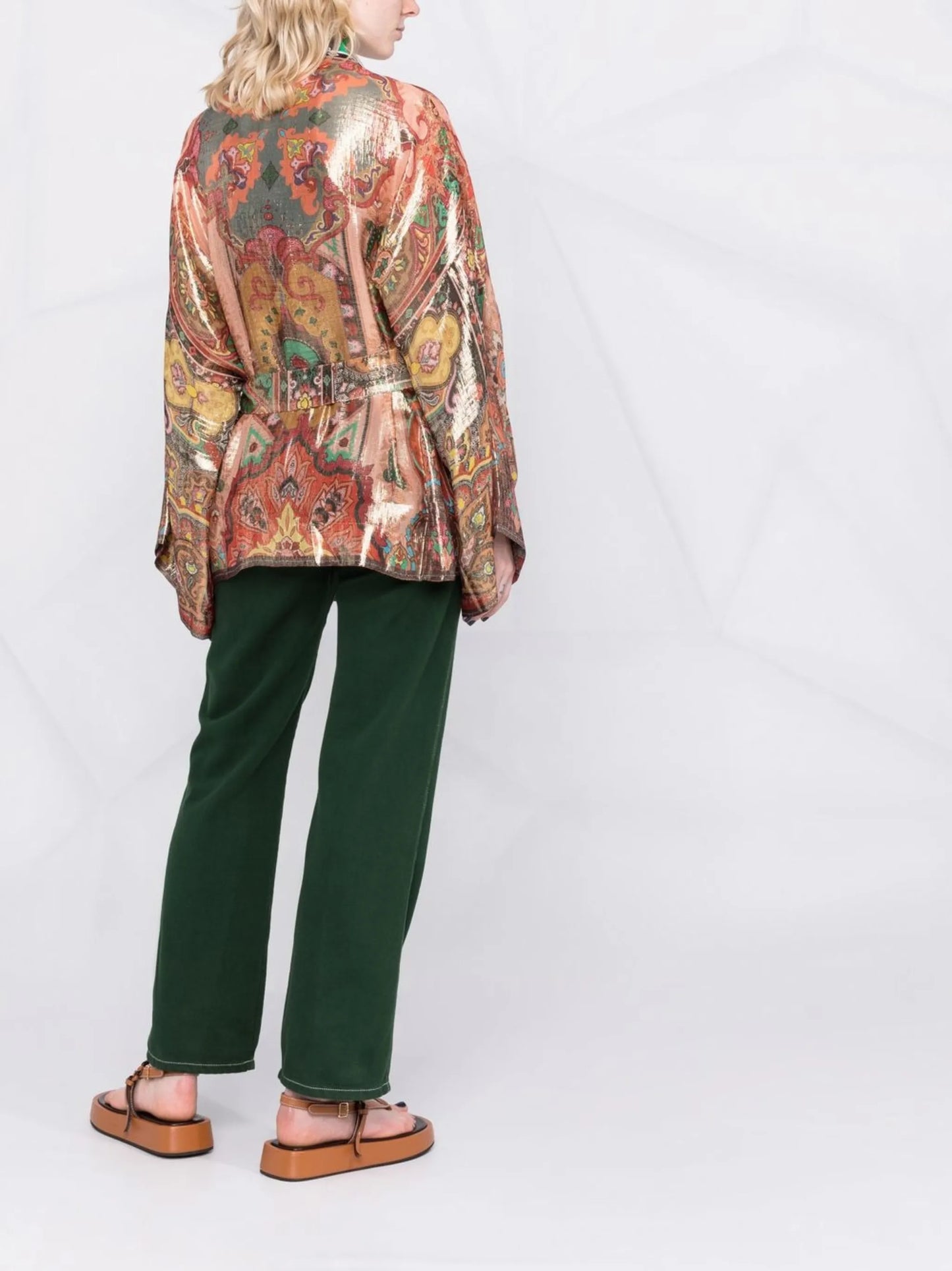 graphic-print long-sleeve jacket