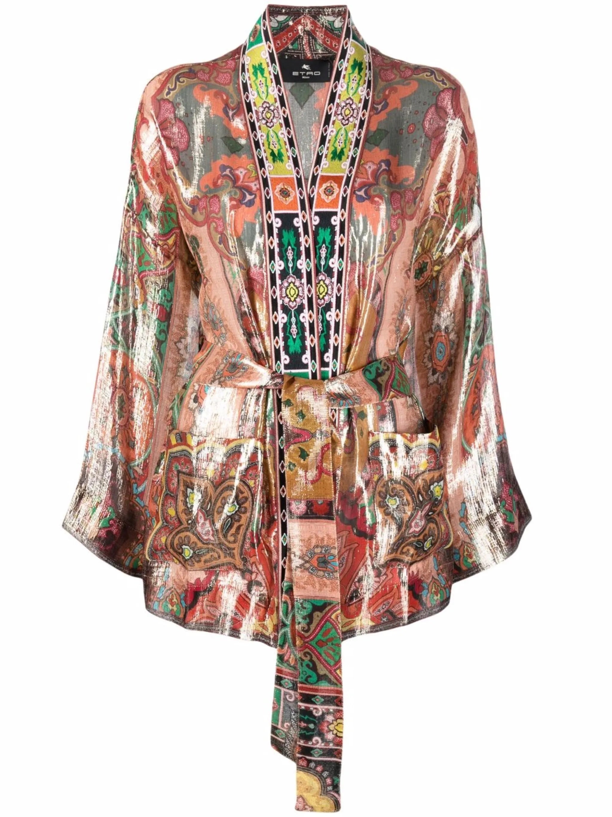 graphic-print long-sleeve jacket