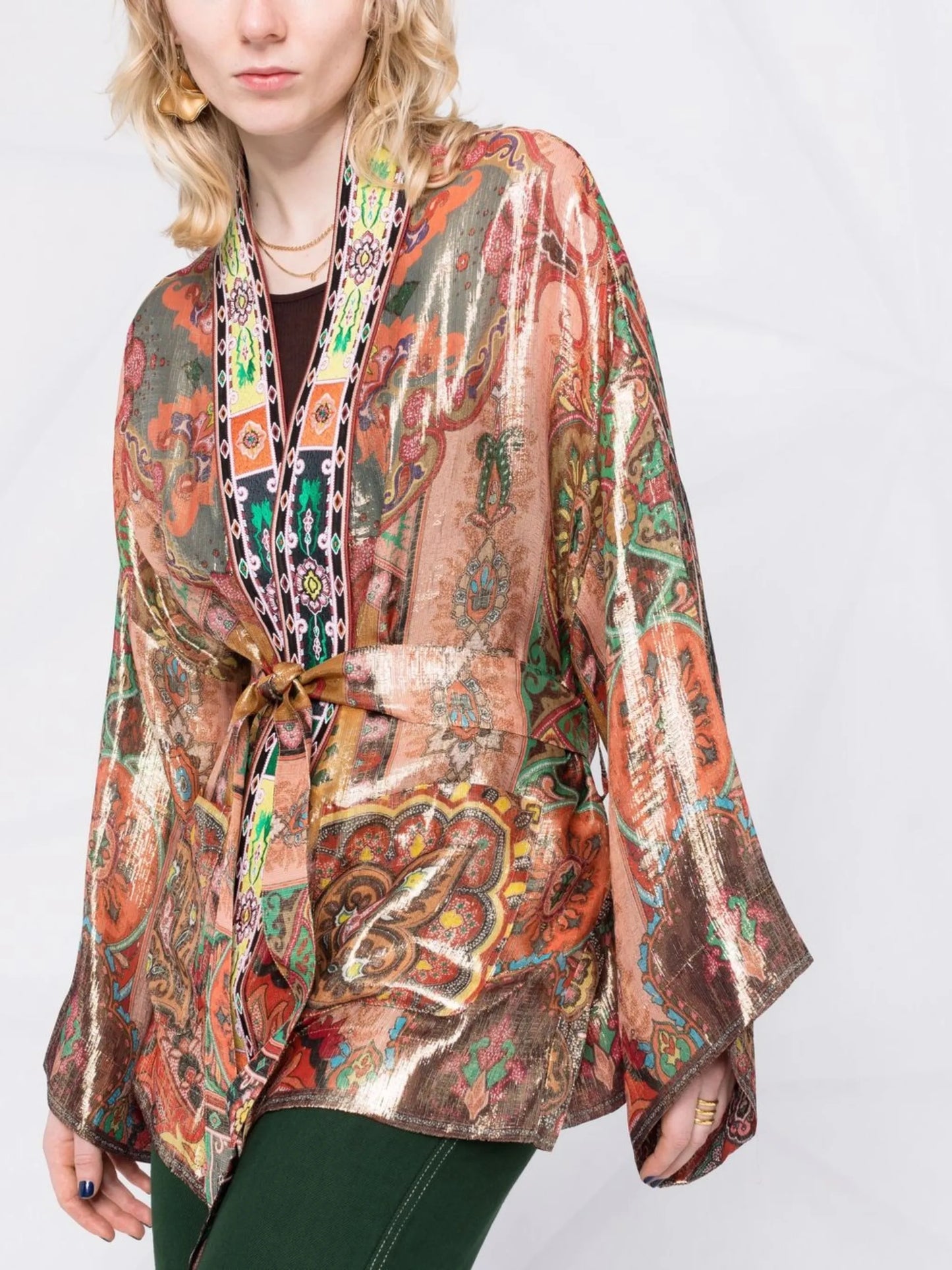 graphic-print long-sleeve jacket