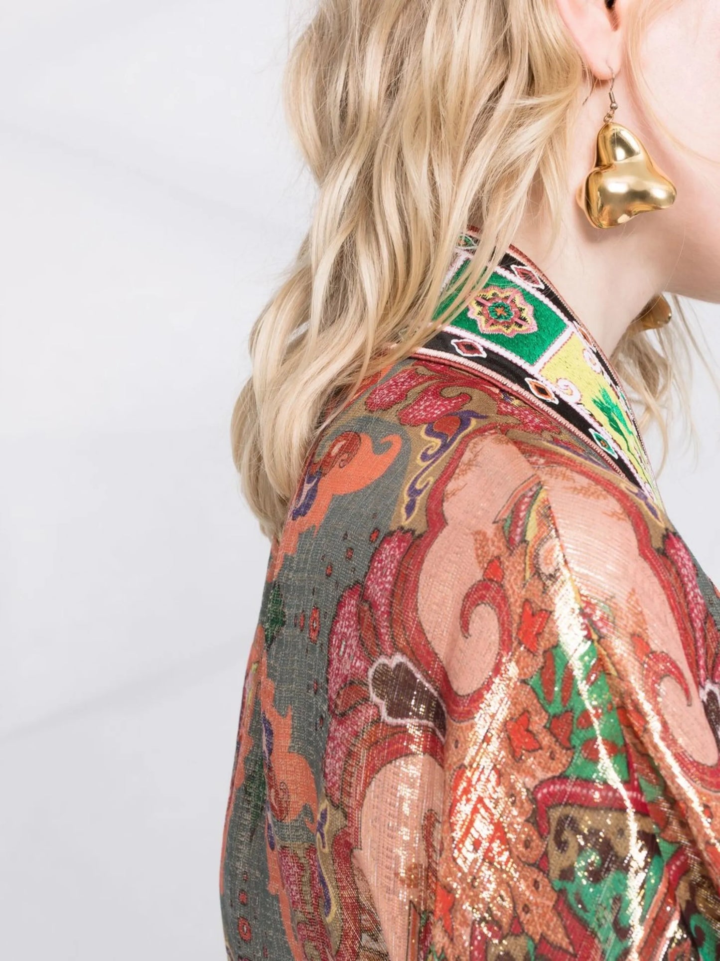 graphic-print long-sleeve jacket