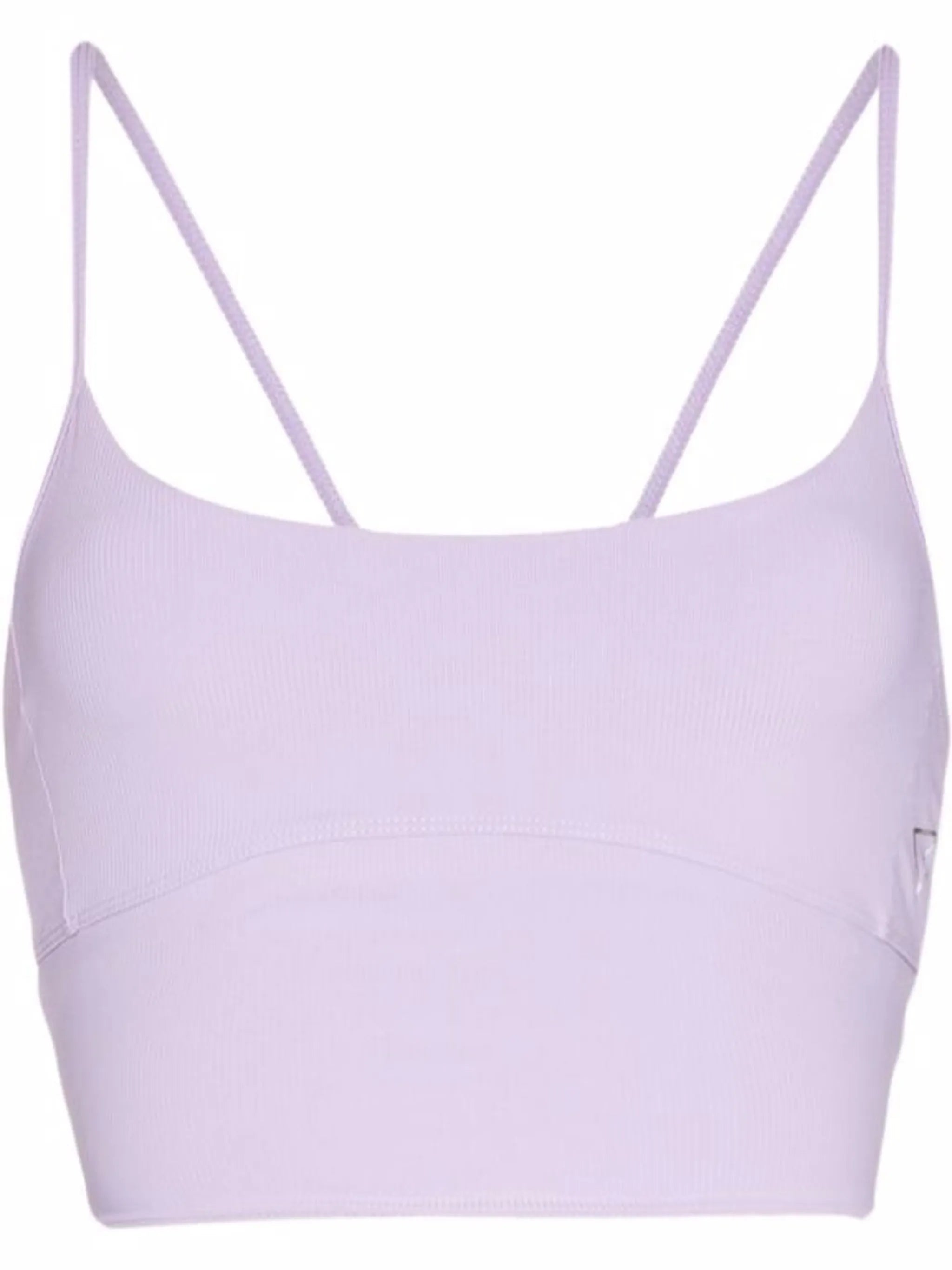 logo-print spaghetti strap crop top
