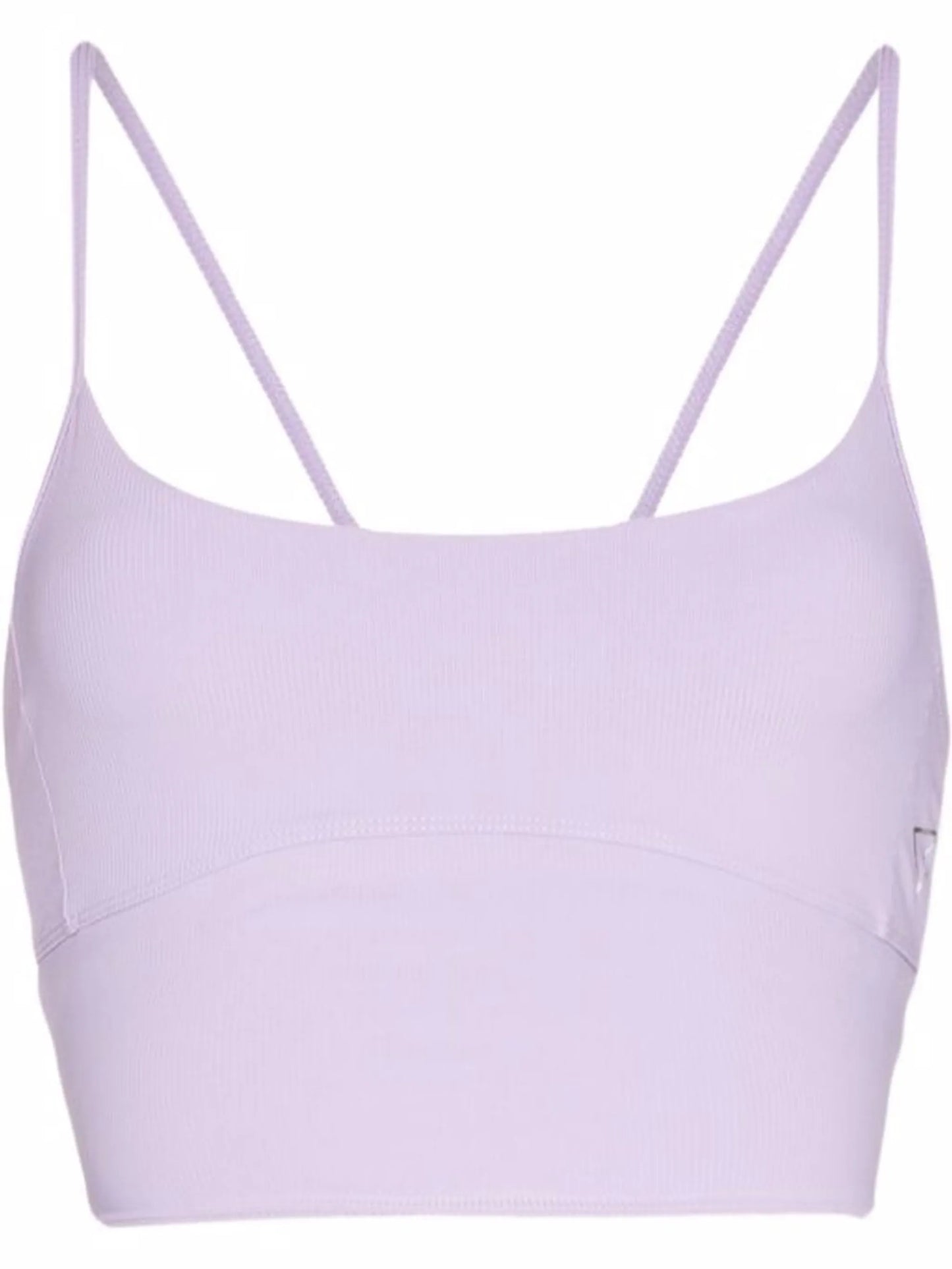 logo-print spaghetti strap crop top