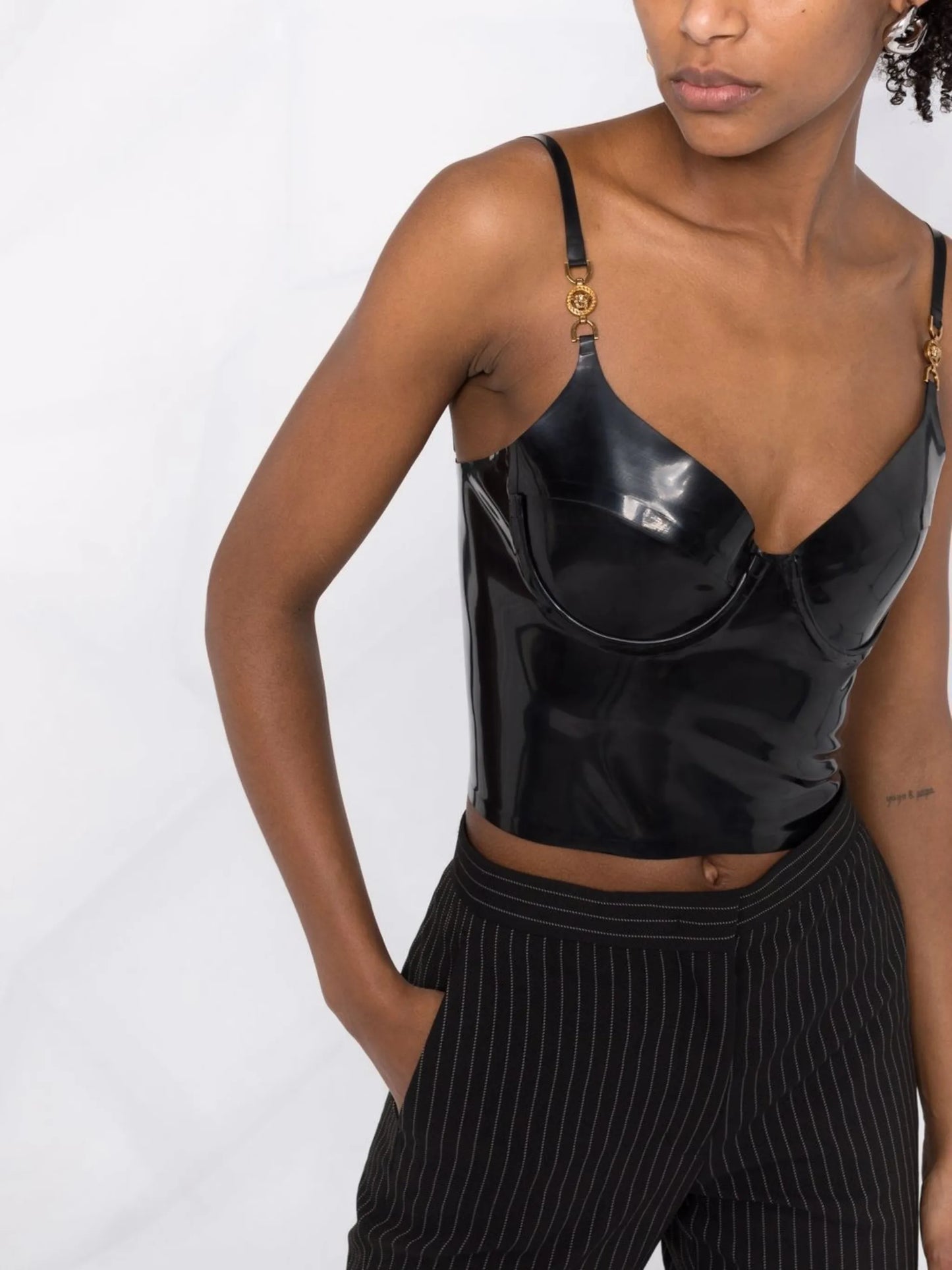 latex bustier top