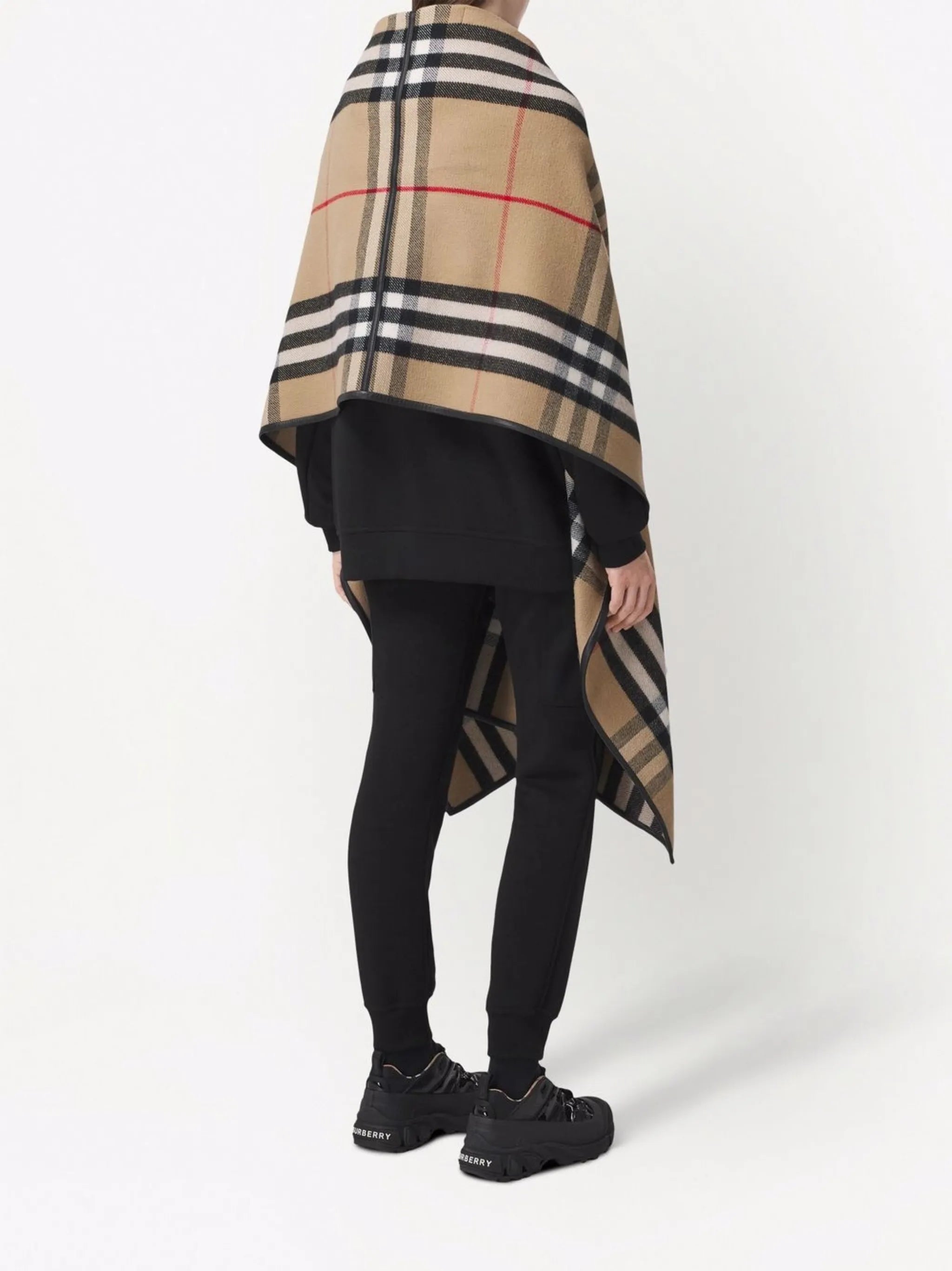 check fringed cape