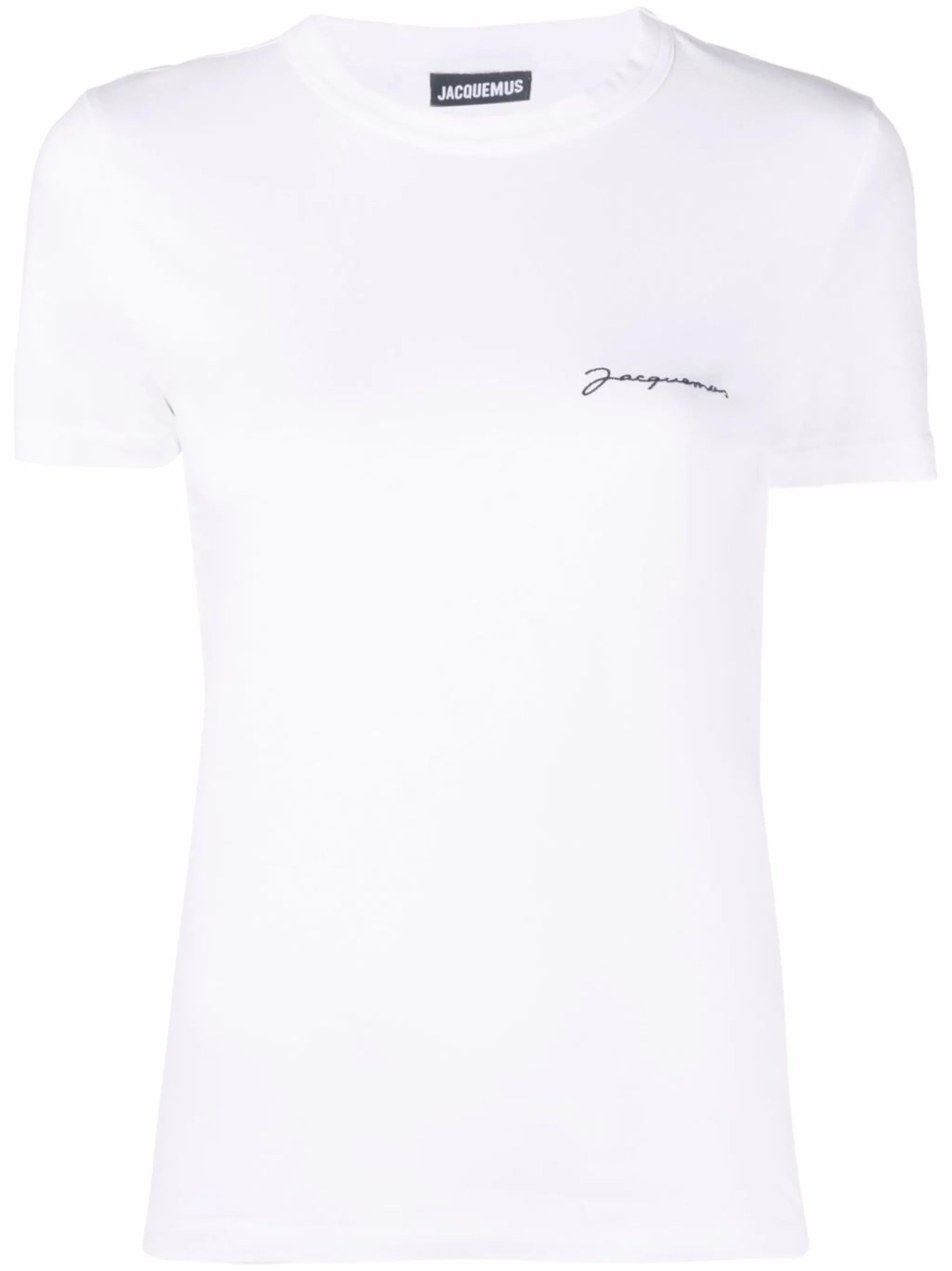 Le T-shirt Brode logo-embroidered top