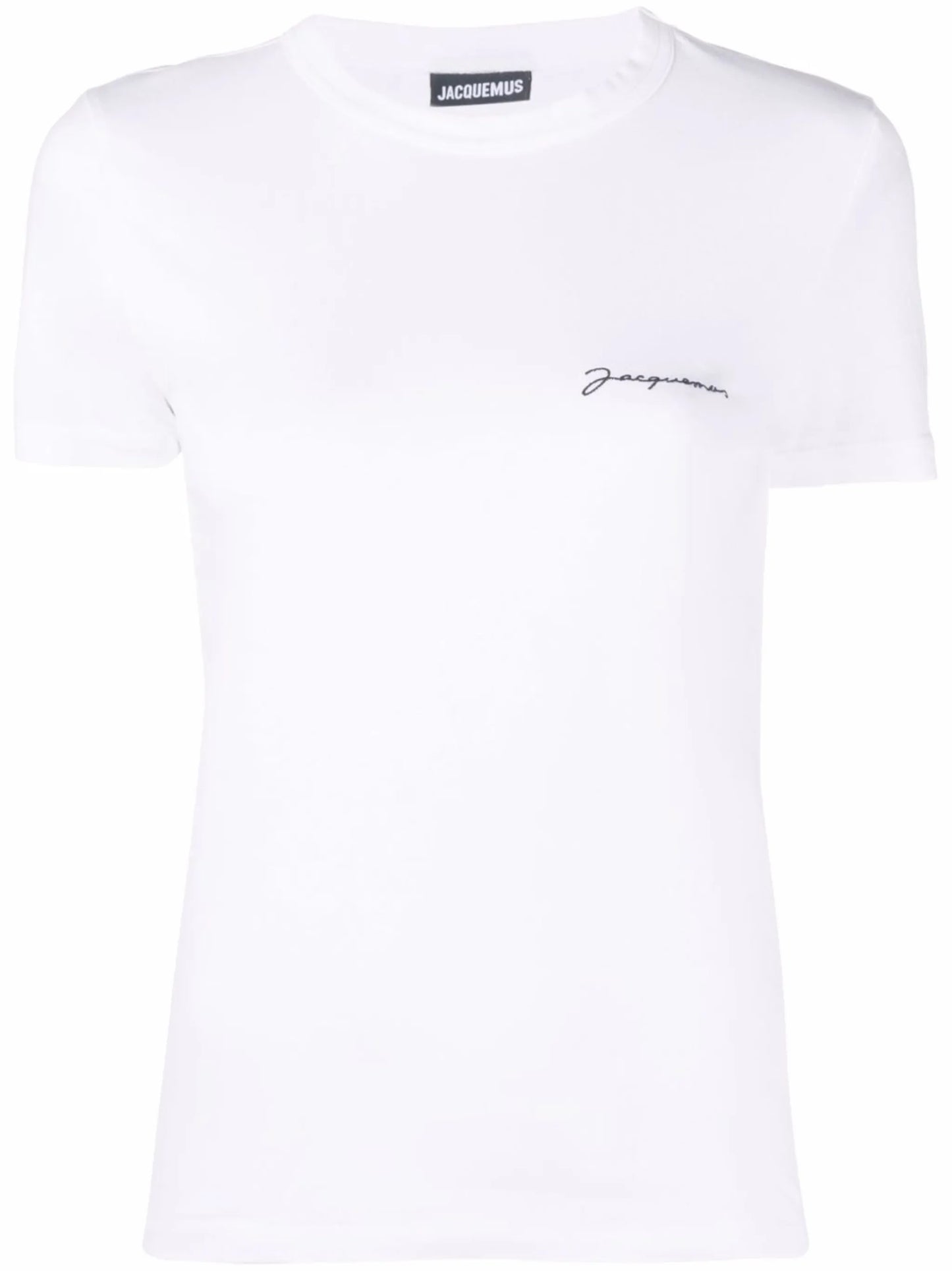 Le T-shirt Brode logo-embroidered top