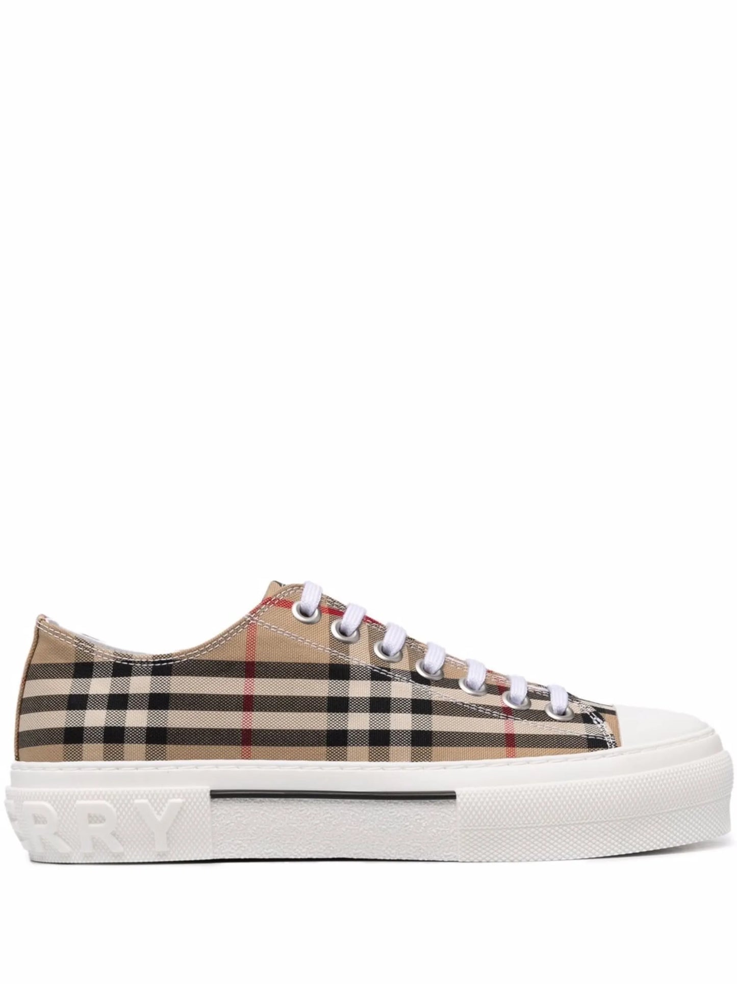 Check low-top sneakers