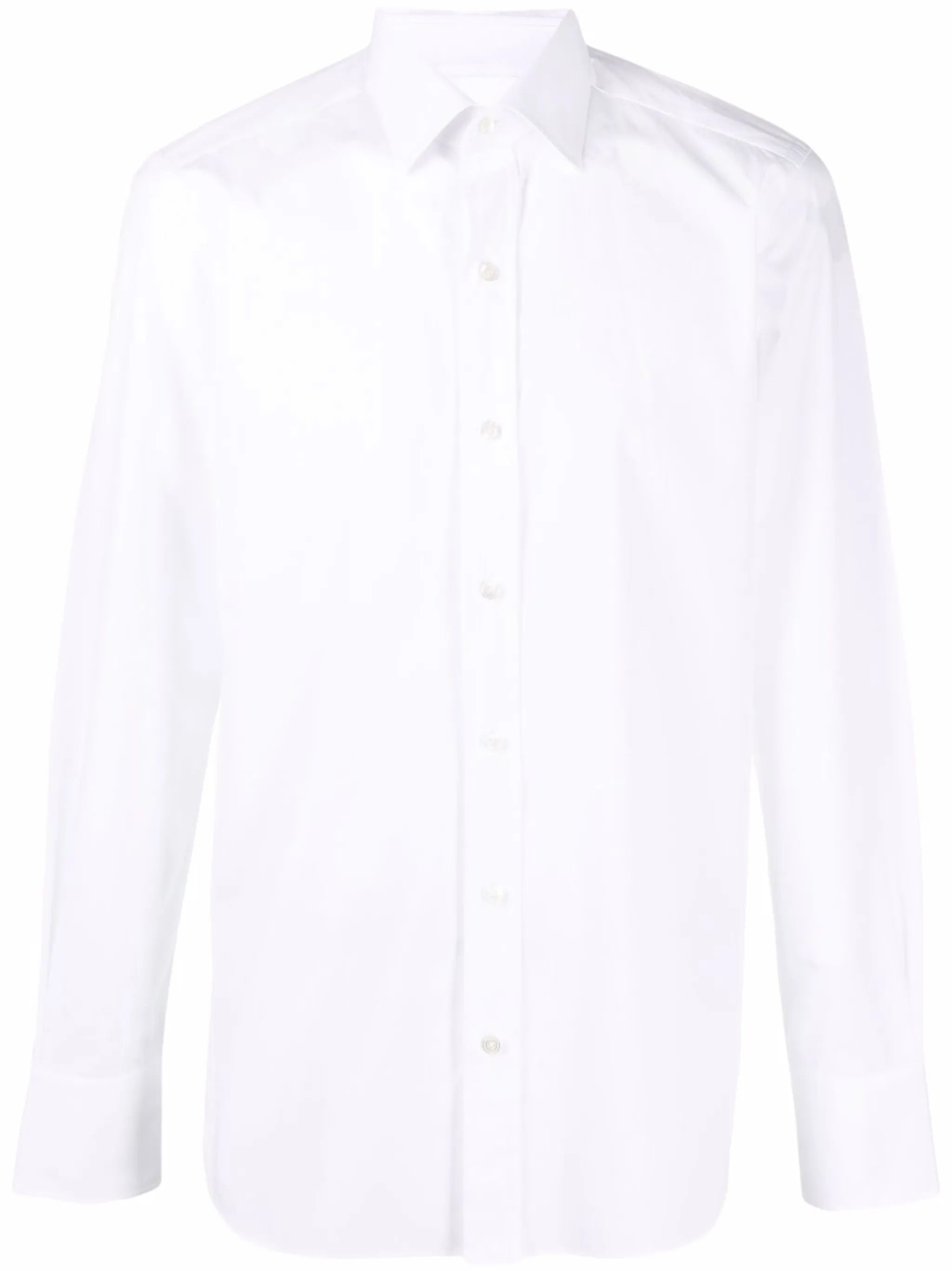 long-sleeved poplin shirt
