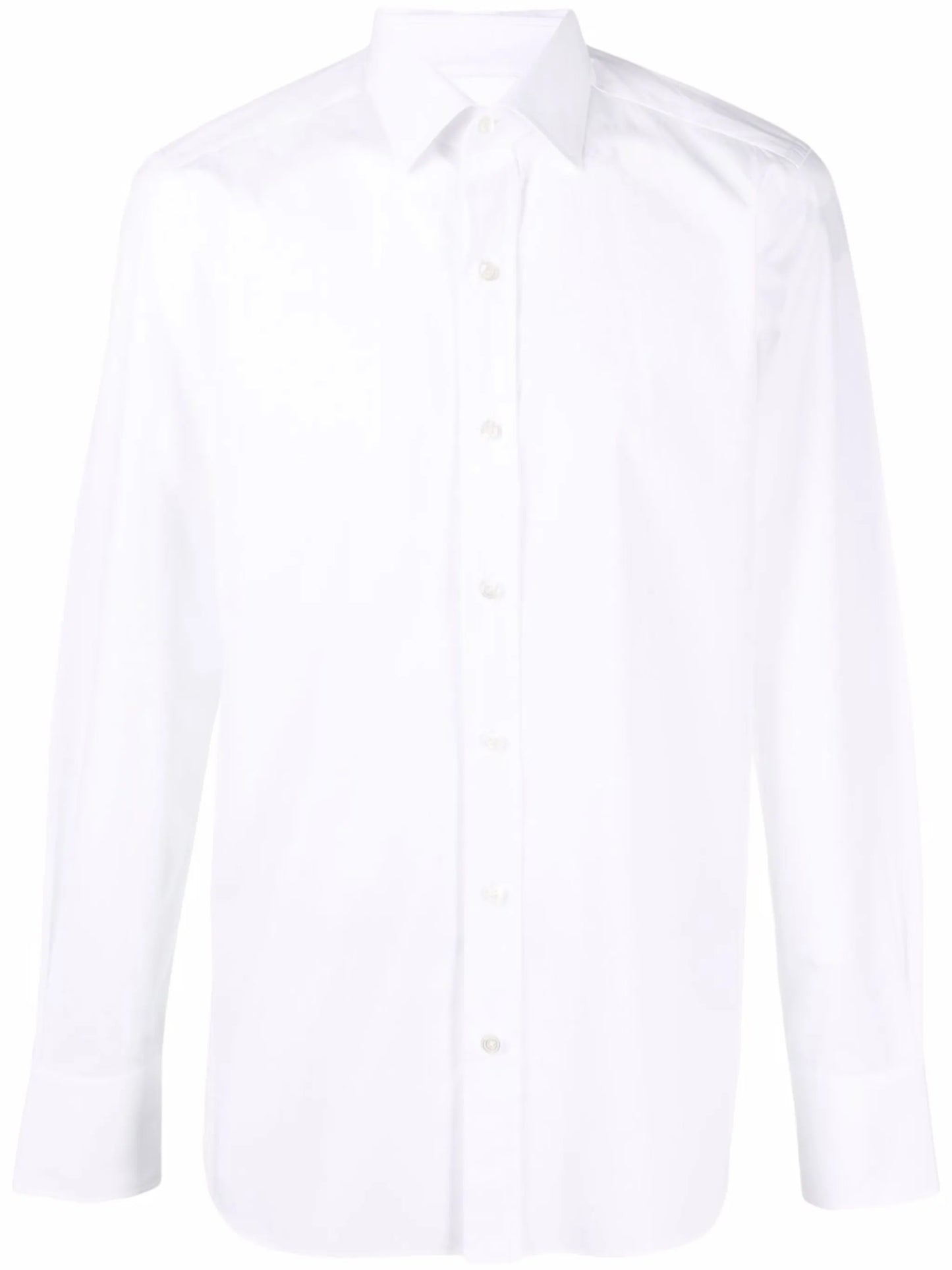long-sleeved poplin shirt