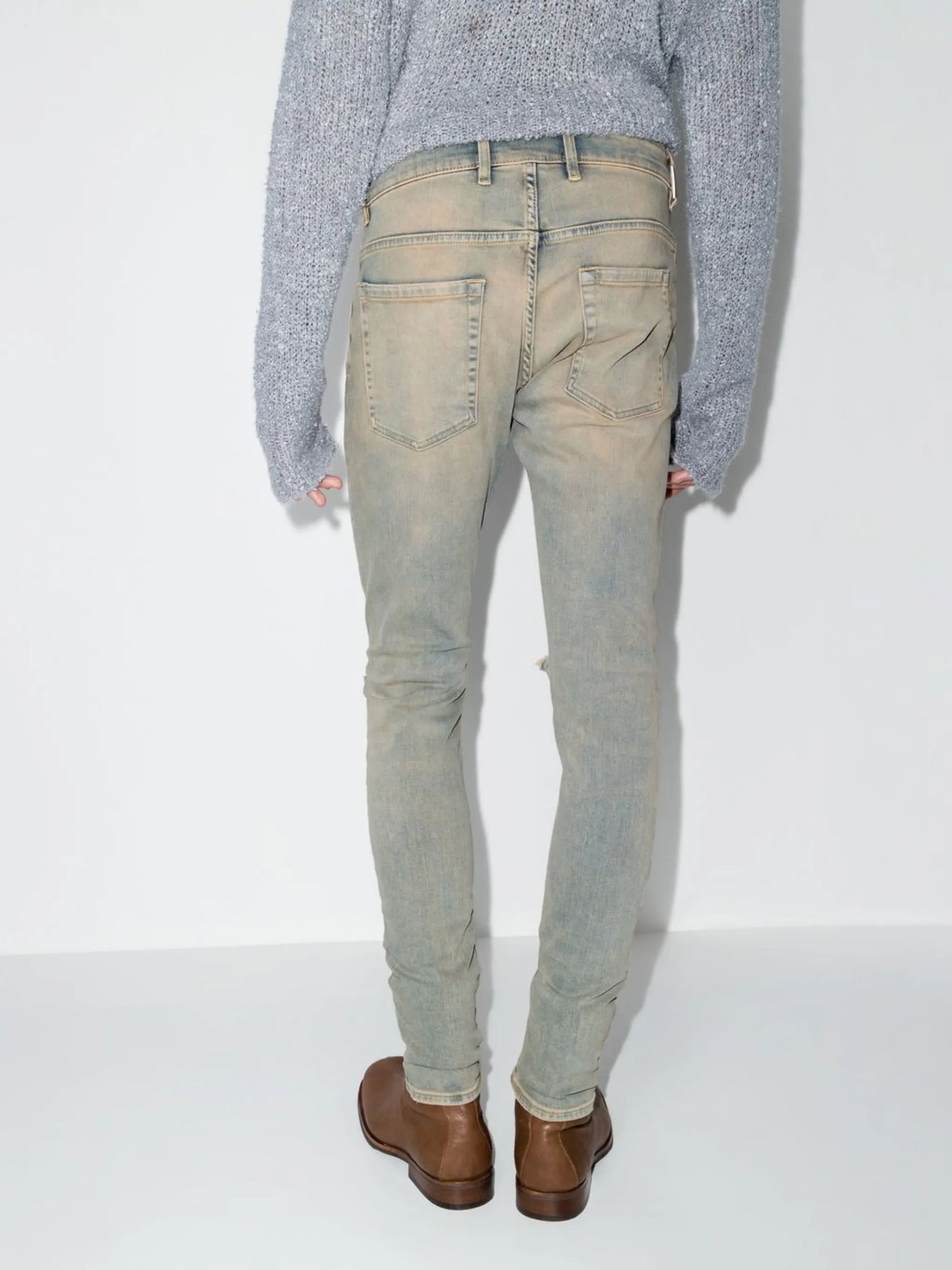 Destroyer distressed-effect skinny jeans