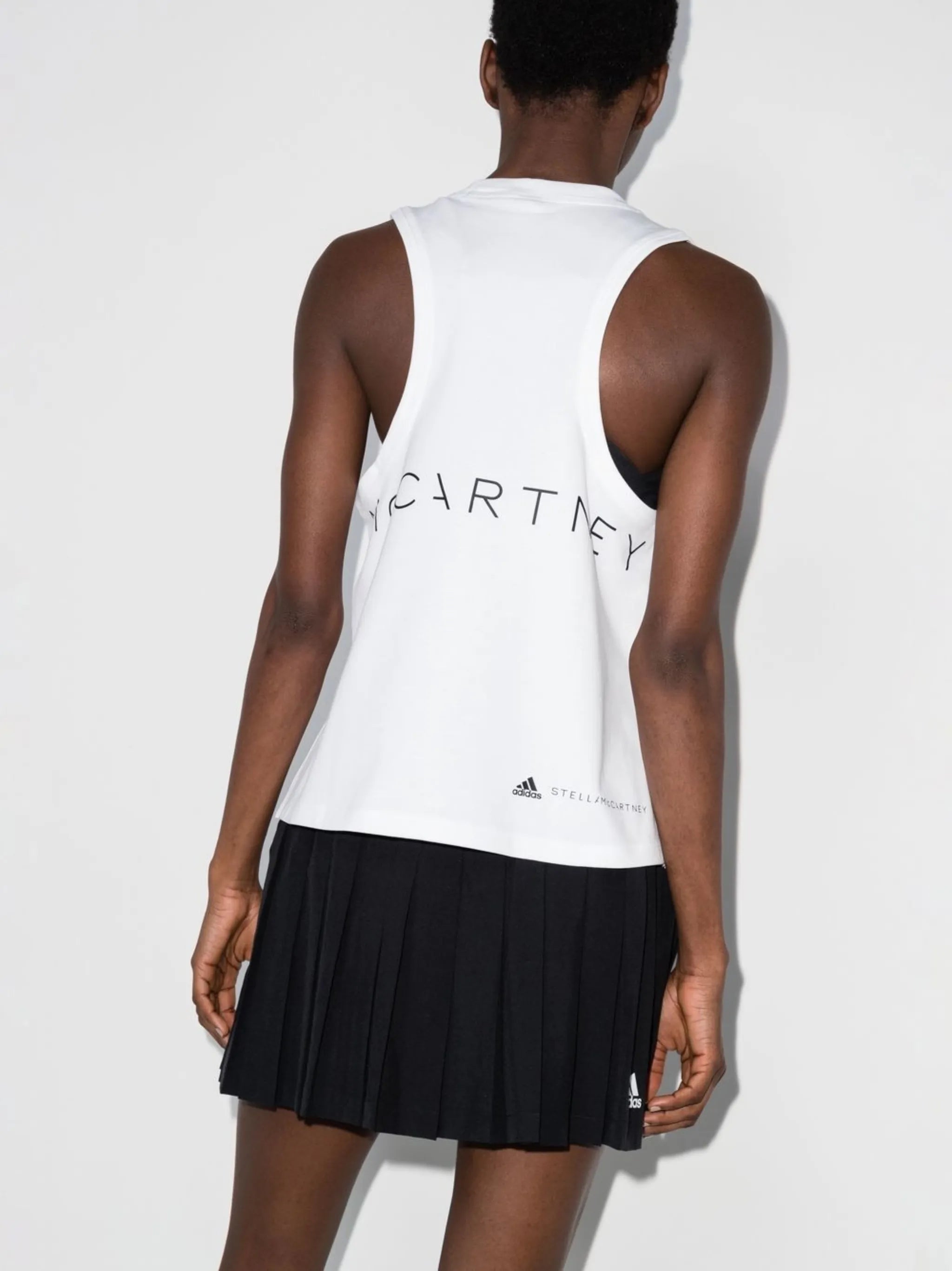 logo-print tank top