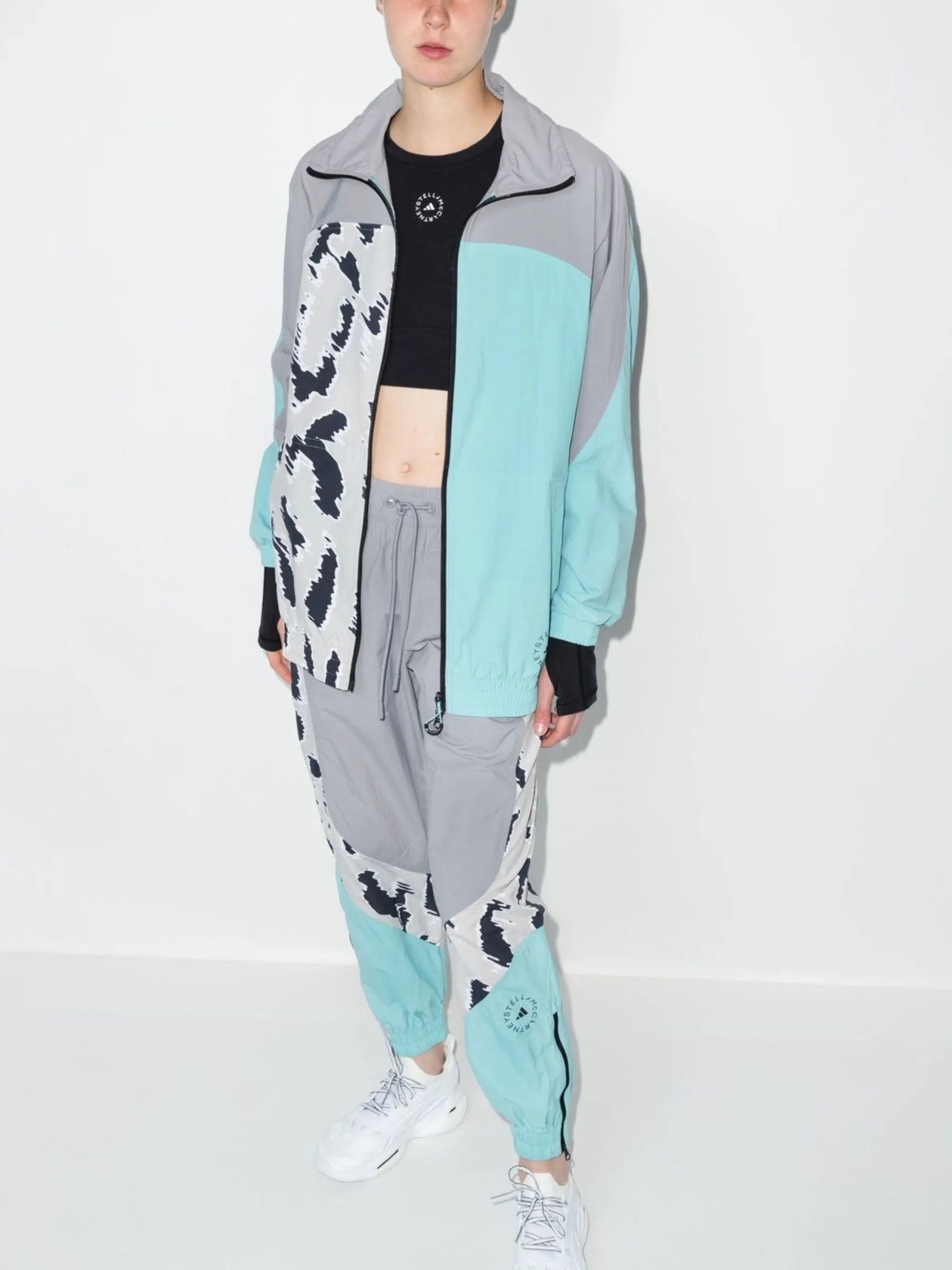leopard-print track jacket