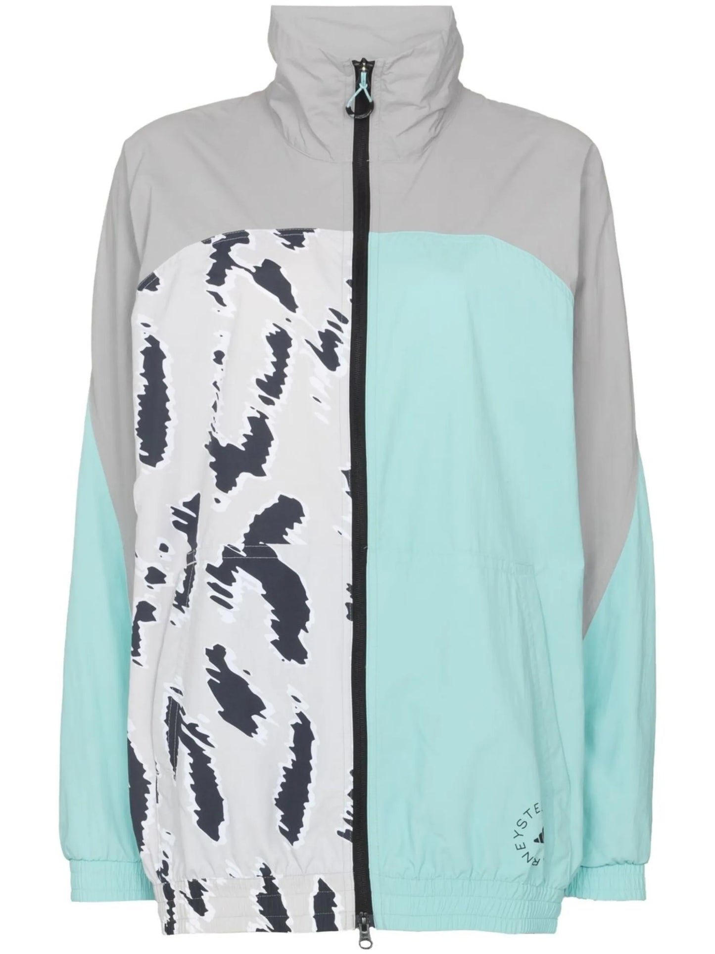 leopard-print track jacket
