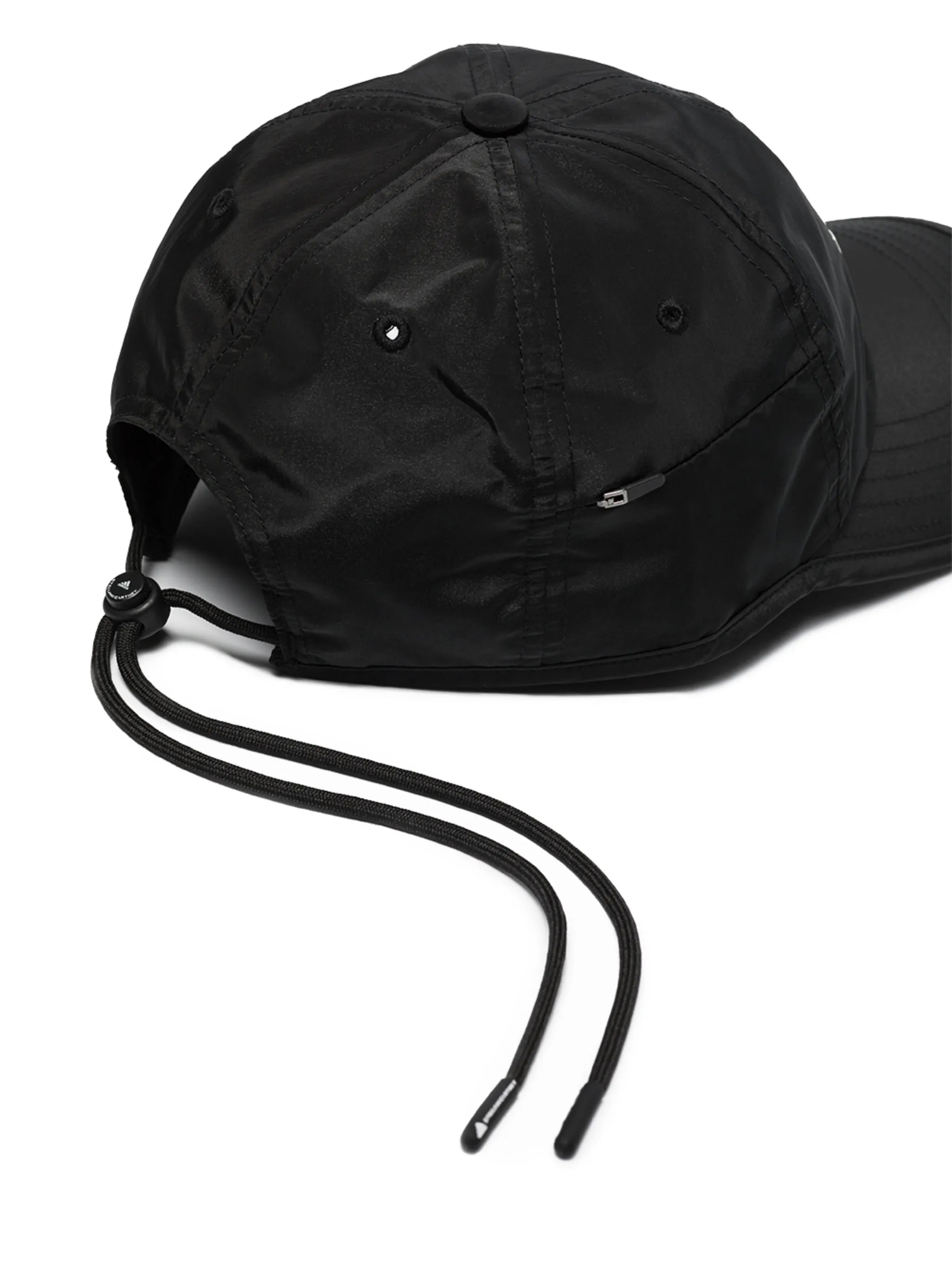 logo print drawstring baseball cap