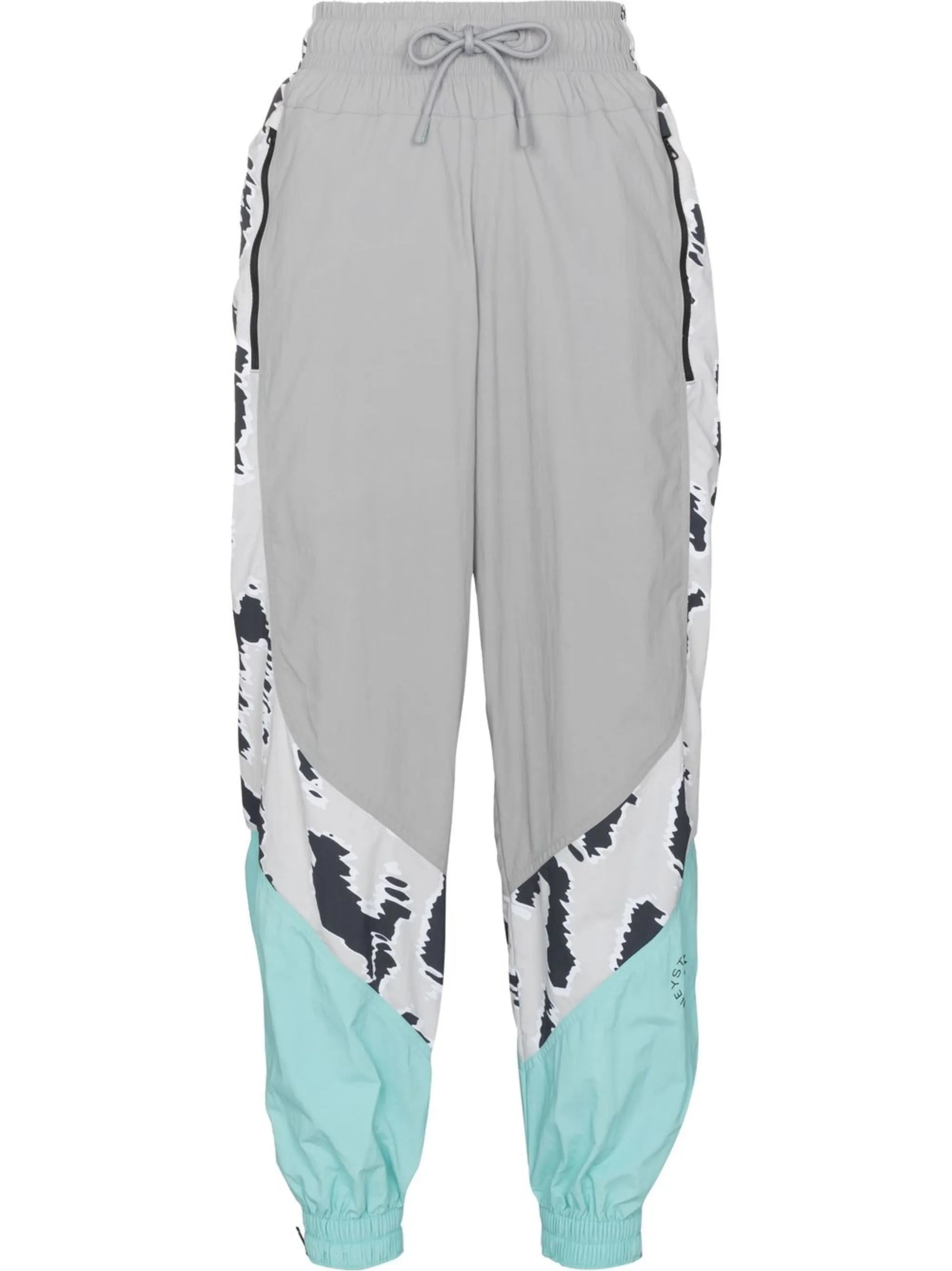 graphic-print cropped track pants
