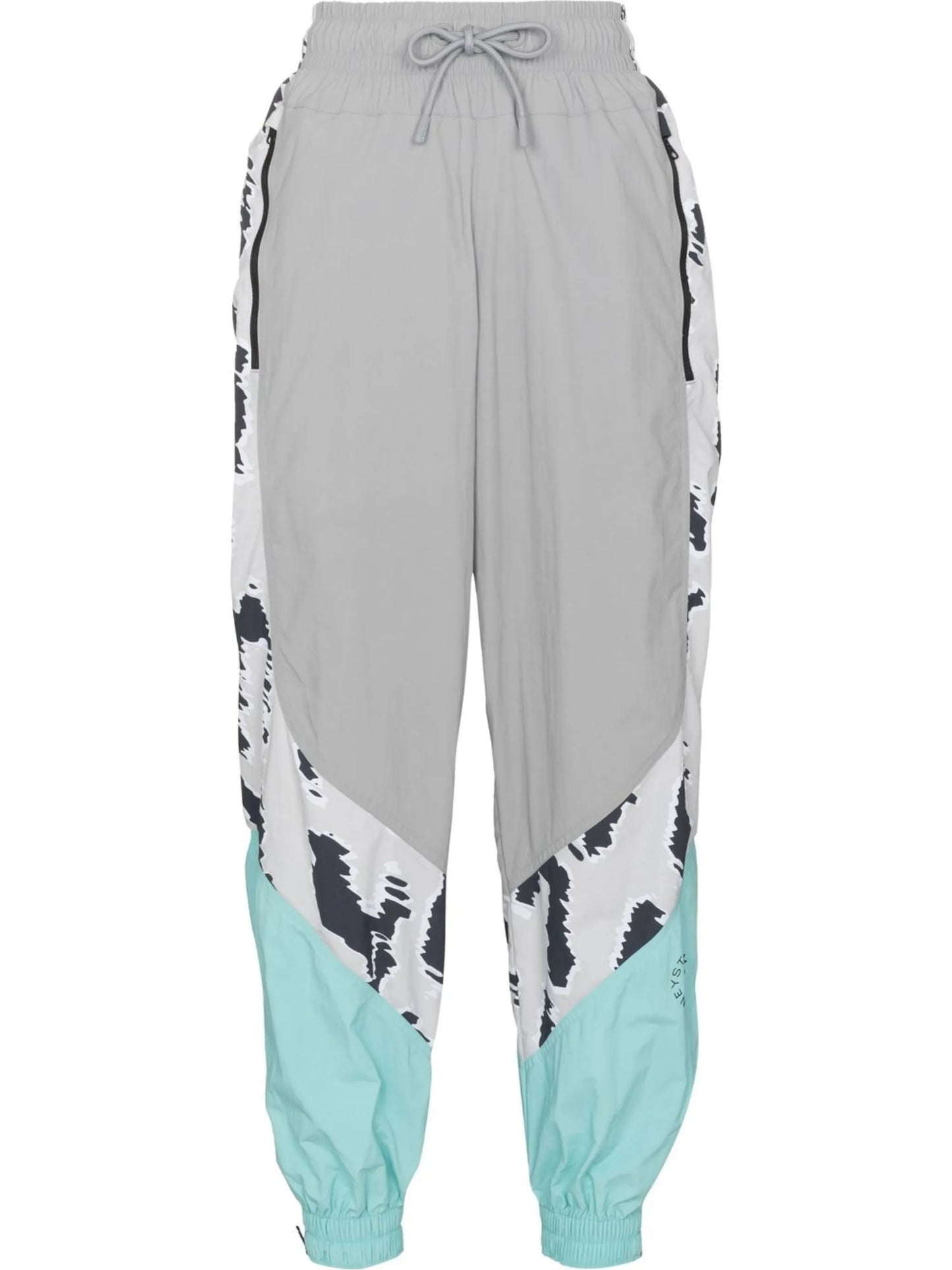 graphic-print cropped track pants
