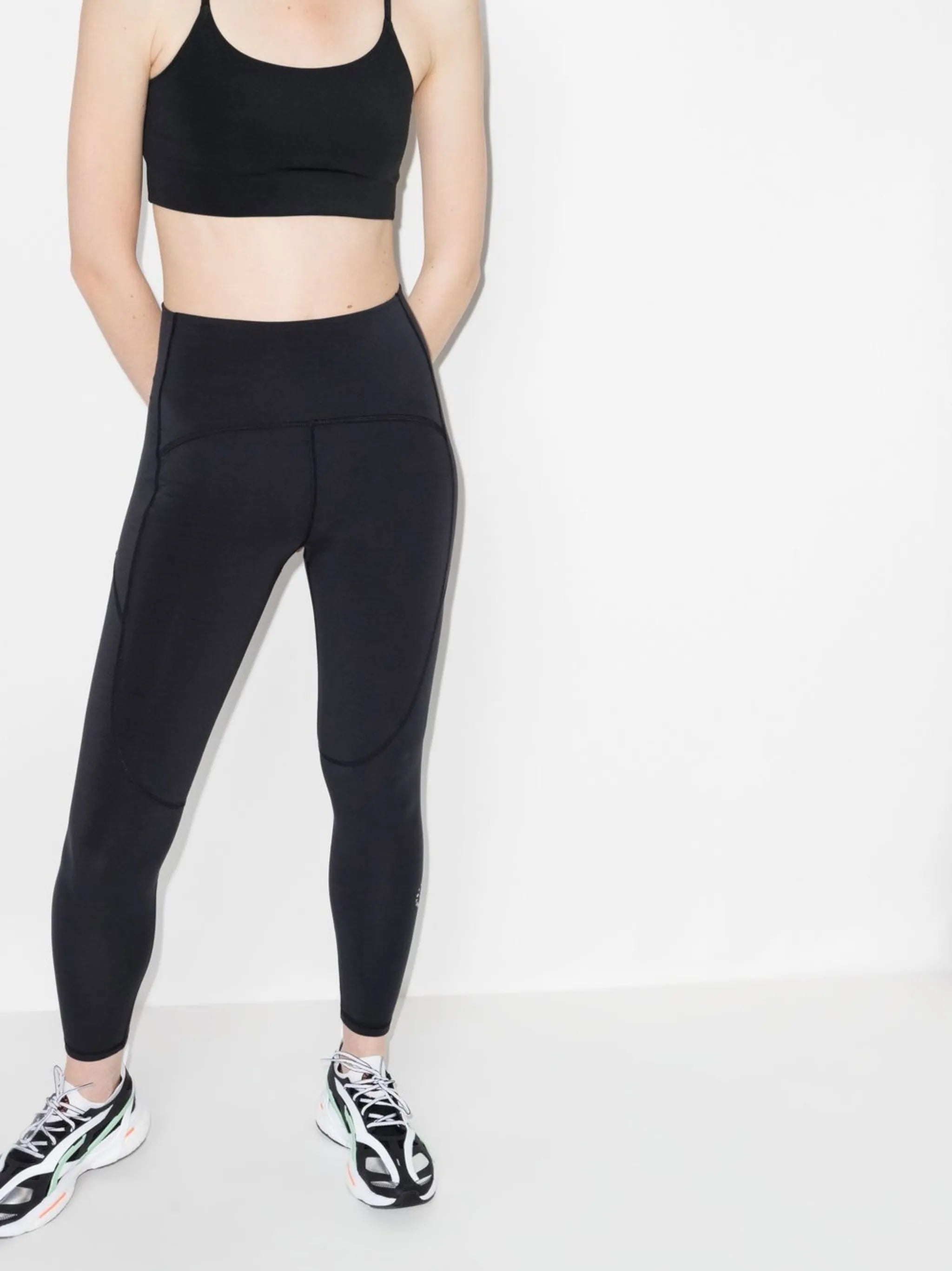 logo-print 7/8 yoga leggings