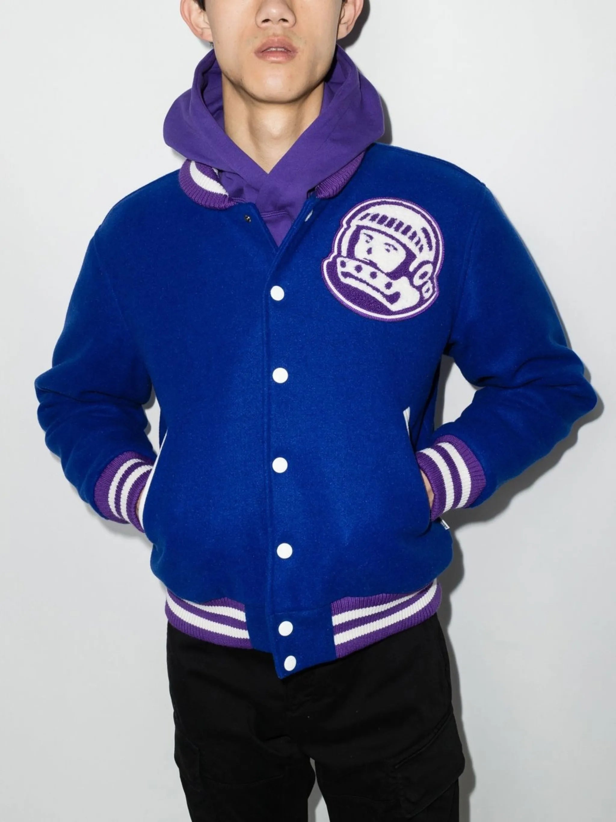 Astro logo-appliqué varsity jacket