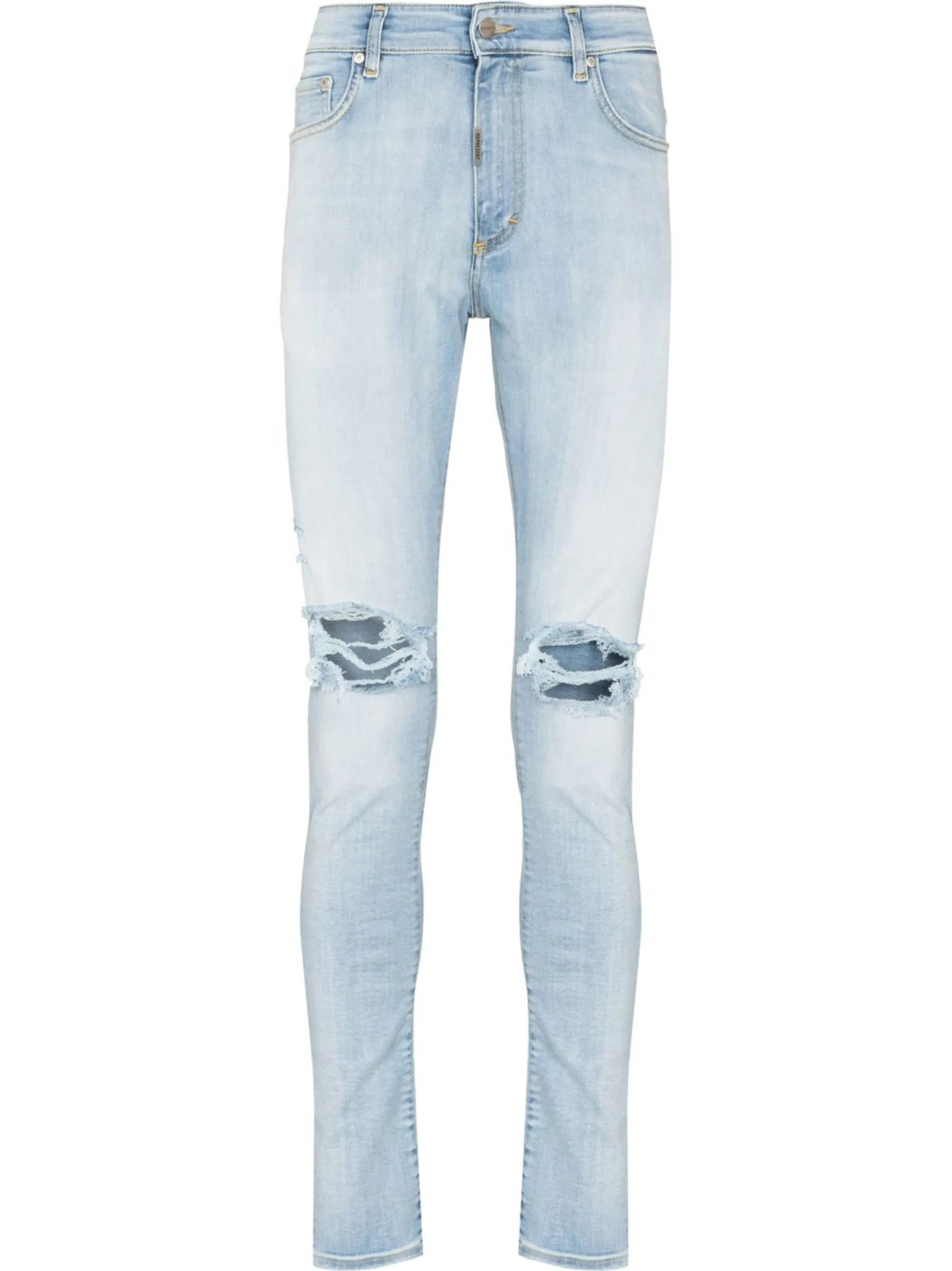 distressed-effect skinny jeans