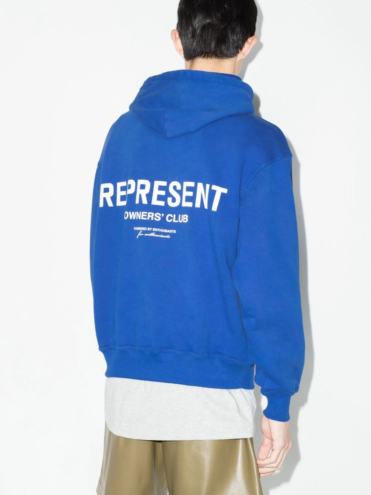 logo-print cotton hoodie